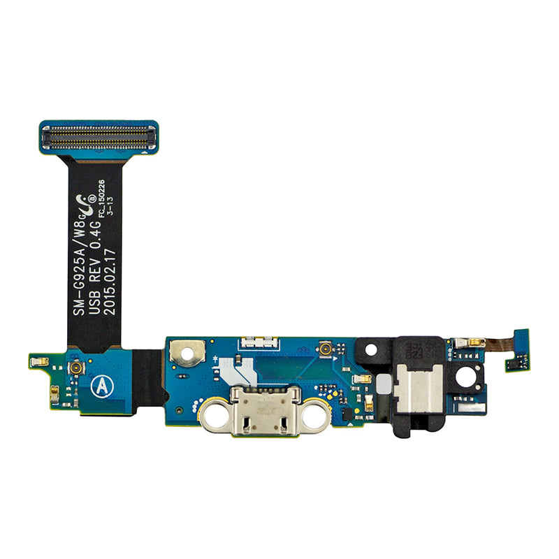 Original Samsung Galaxy S6 Edge Charging Port Flex Cable with Audio Jack - Replacement Part for Fast Charging & Headphone Connectivity - Perfect for DIY Phone Repairs & Tech Enthusiasts