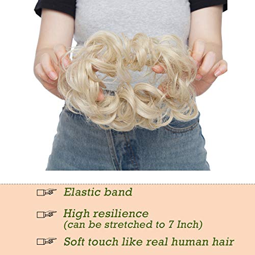 Messy Bun Hair Extension for Curly Hair - Clip-in Updo Hairpiece for Women | Perfect for Weddings, Parties & Everyday Styling