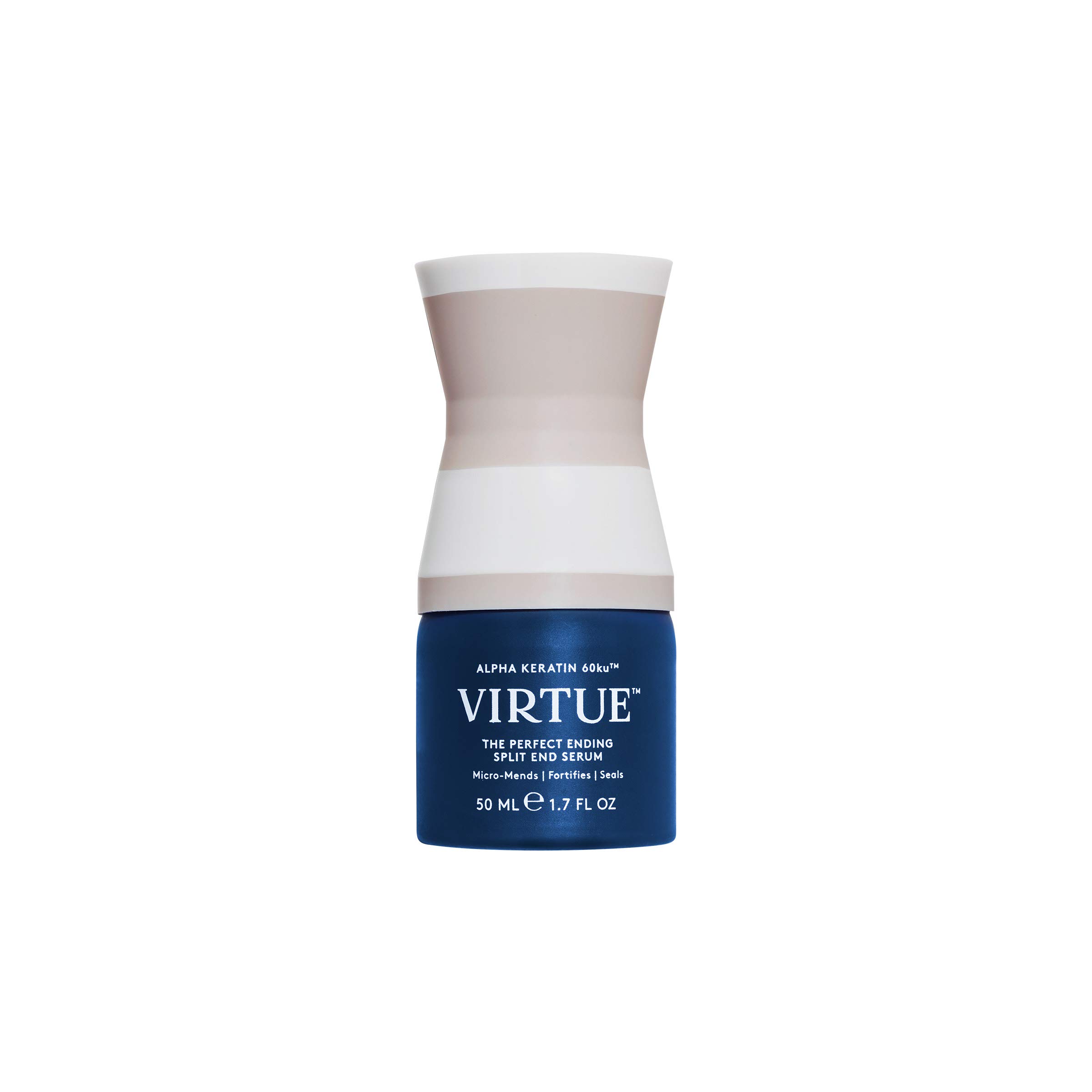 VIRTUE Split End Repair Serum 1.7 FL OZ - Alpha Keratin Treatment for Damaged Hair | Sulfate Free, Paraben Free, Color Safe Hair Care | Perfect for Daily Use & Heat Styling Protection