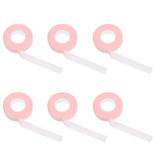Beavorty Eyelash Extension Tape - 6 Rolls Hypoallergenic Adhesive Under Eye Pads, Breathable Lash Tape for Professional & DIY Eyelash Extensions | Perfect for Salon, Home Use & Makeup Artists