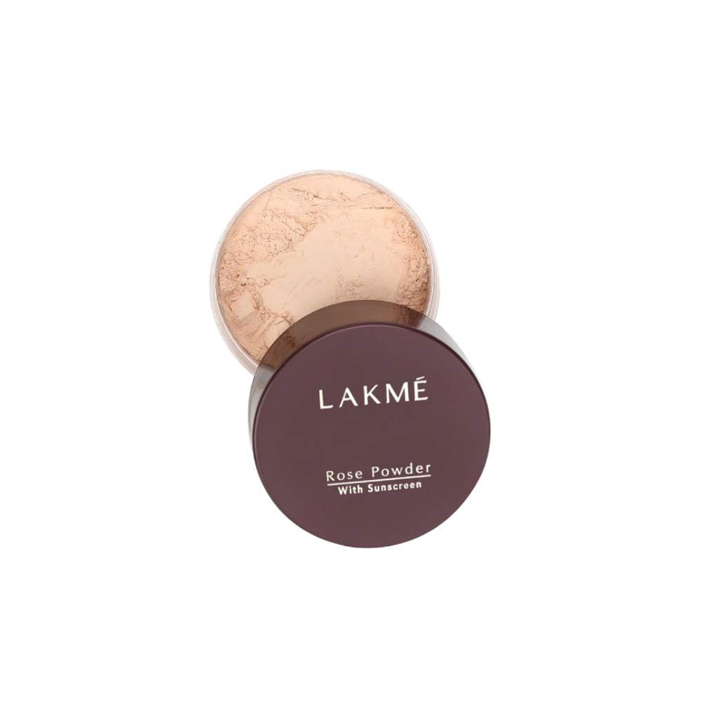 LAKMÉ Rose Natural Face Powder - Medium Coverage for Oily Skin, Soft Pink 40g & Lakme Perfecting Liquid Foundation Marble 27ml | Oil Control Makeup Set for Daily Wear & Special Occasions