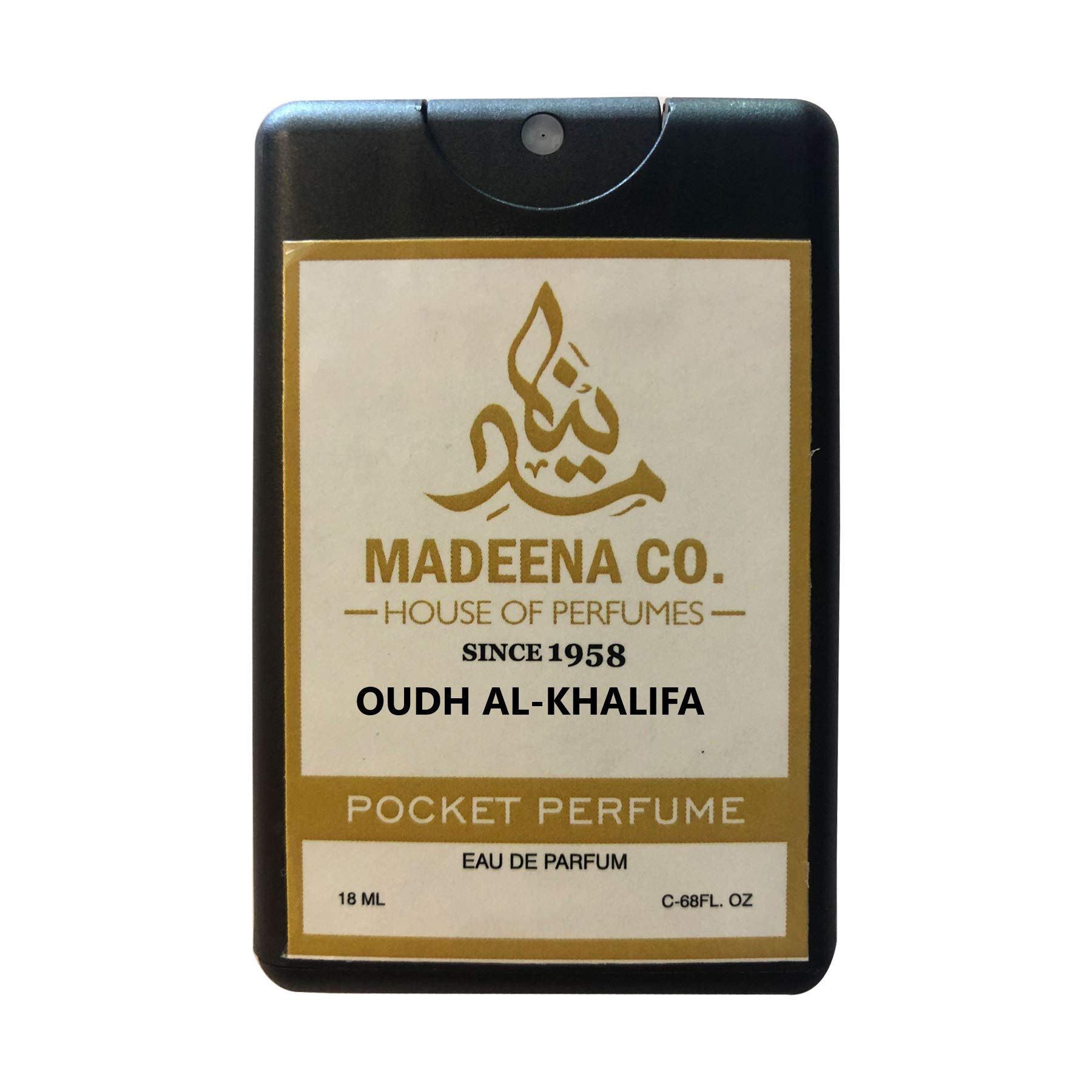 Premium MADEENA CO. Oudh Al-Khalifa Pocket Perfume 18ml - Long Lasting 24 Hours Fragrance for Men & Women | Perfect for Travel, Office & Special Occasions