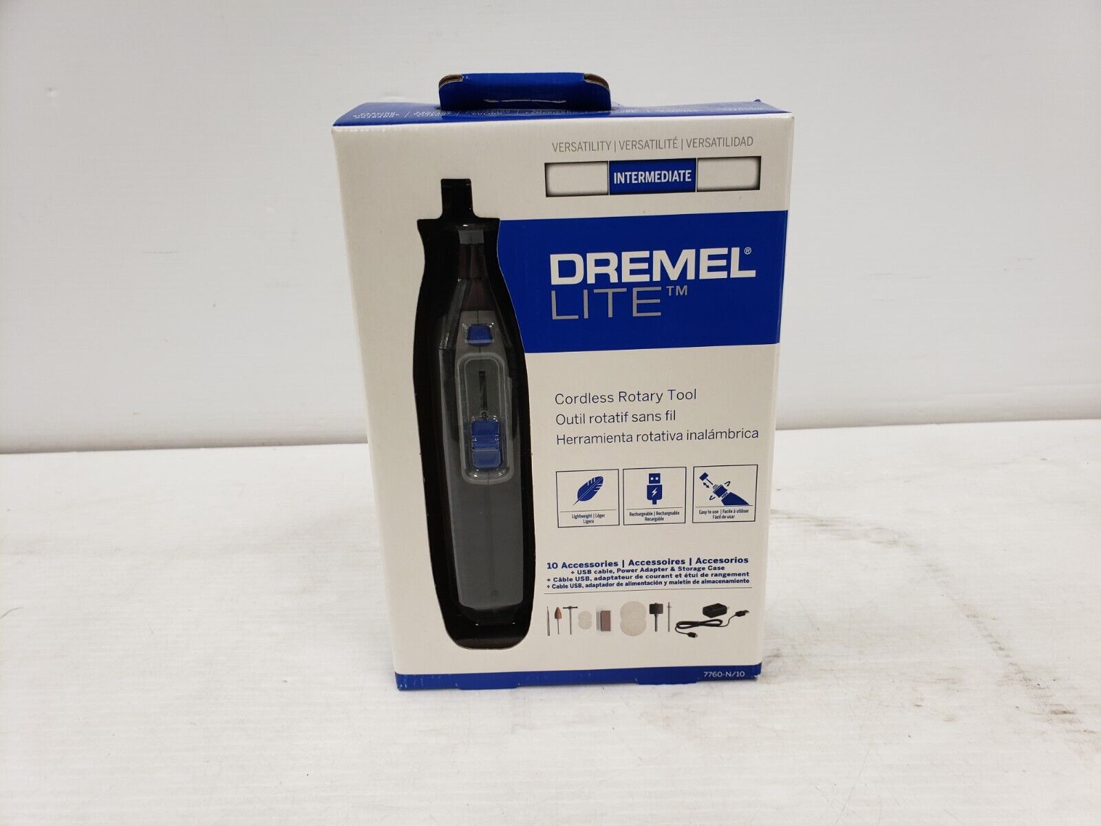 Dremel 7760 N/10 Multi-Tool Kit with 10 Accessories - Rotary Tool for DIY, Woodworking, Metal Engraving & Craft Projects - Perfect for Home Repair, Jewelry Making & Hobbyists