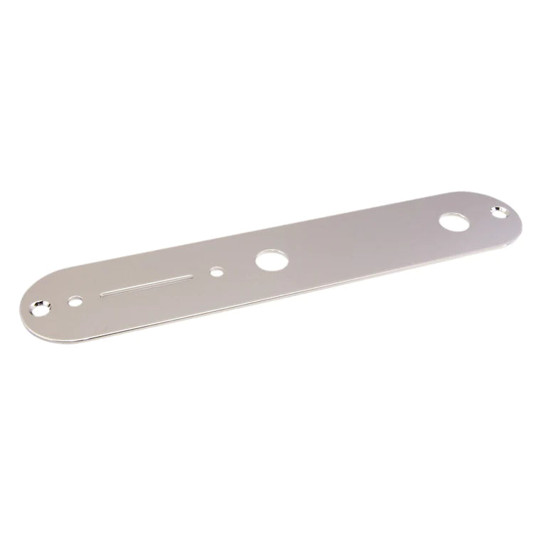 AllParts AP 0650 001 Nickel Control Plate for Guitar - Premium Replacement Part for Fender Stratocaster & Telecaster - Perfect for DIY Guitar Repair & Upgrades