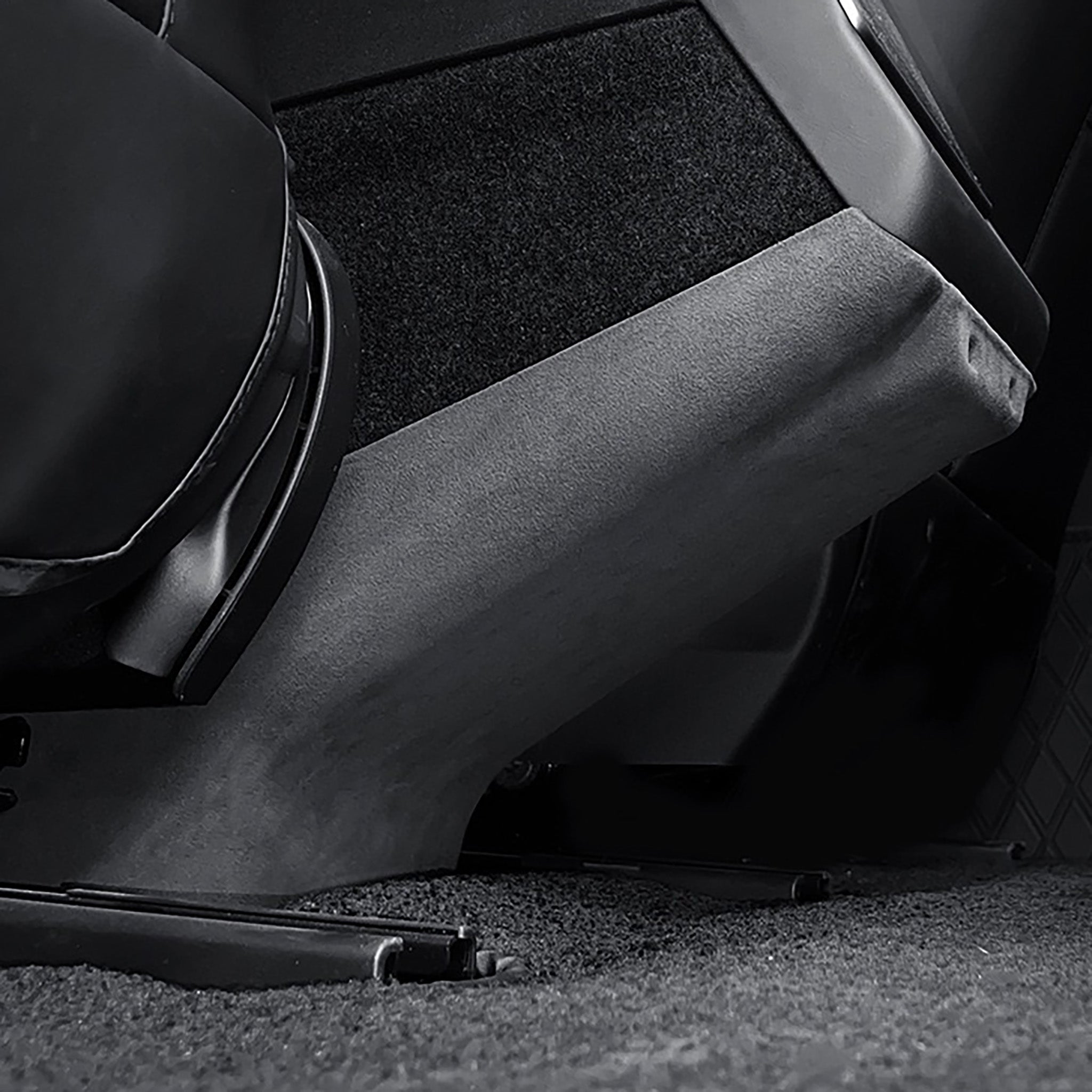 Premium Alcantara Anti-Kick Protector Cover for Tesla Model Y (2025+) – Luxury Rear Vent Shield & Interior Protector | Durable Car Seat Protection for Family & Pet Owners