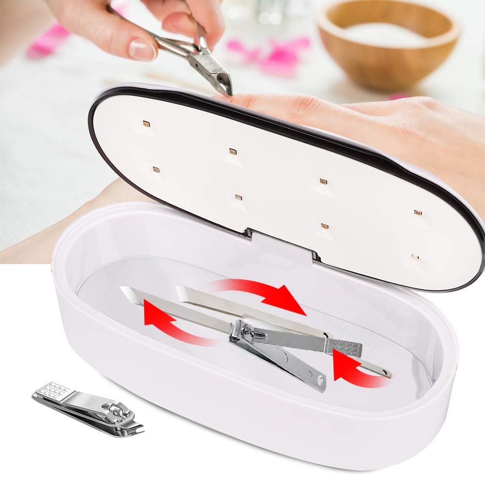 UV Sterilizer Box with USB Cable - 60S/90S Fast UV LED Sterilization for Jewelry, Glasses, Baby Products & Cosmetics | Portable Disinfection Case for Home, Salon, Travel & Office Use