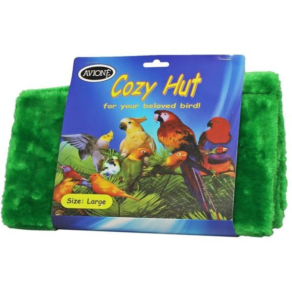 Bird Cozy Hut Large 28cm x 17cm - Warm & Comfortable Bird Nest for Small Birds - Perfect for Parakeets, Finches & Canaries - Ideal for Cage Accessories & Birdhouse Decor