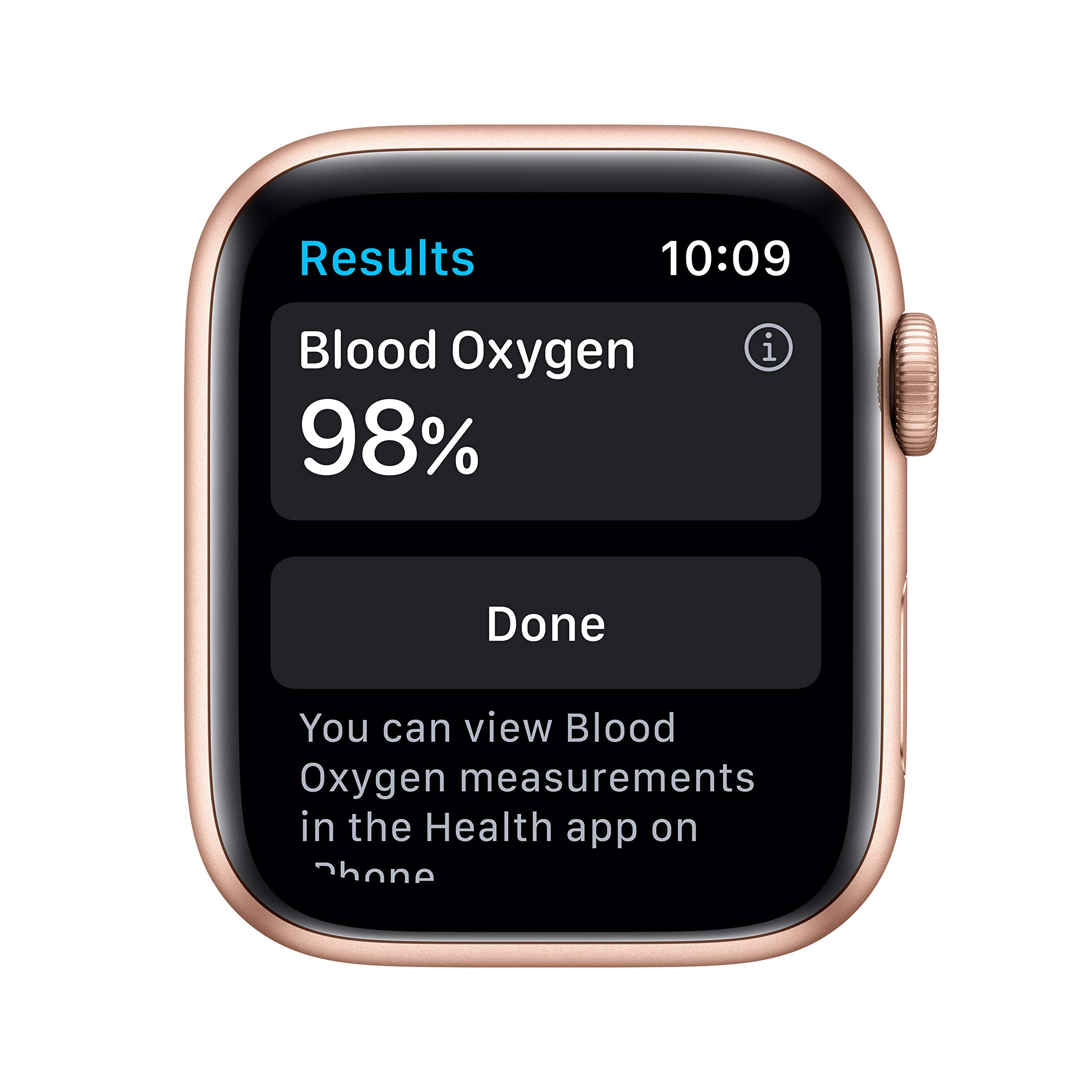 Apple Watch Series 6 (GPS, 44mm) - Gold Aluminum Case with Pink Sand Sport Band | Renewed Smartwatch for Women & Men | Fitness Tracking, Heart Rate Monitor, Swimproof Design | Perfect for Workouts, Running & Daily Wear