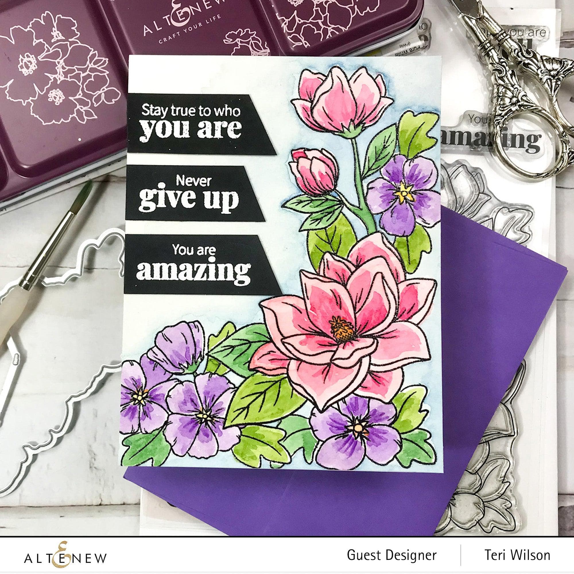 DIY Craft Your Life Project Kit: Magnolia & Blooms Floral Arrangement Set for Home Decor, Wedding Centerpieces, and Gift Ideas