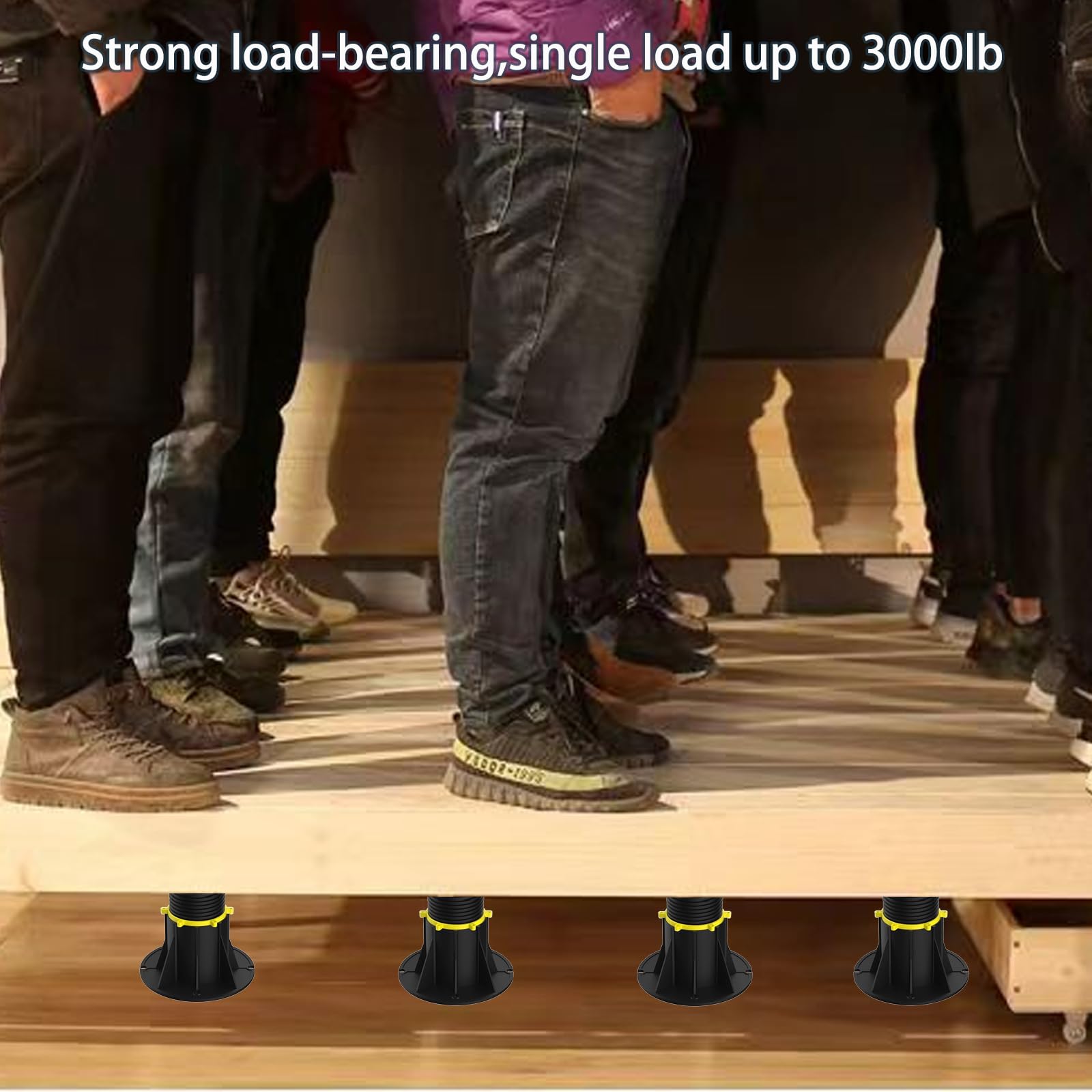 Heavy Duty Adjustable Bed Frame Support Legs - 2 Pack (7.87