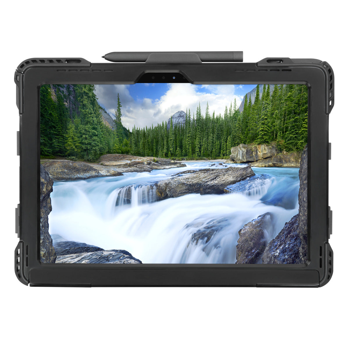 Durable Shockproof Case for Dell Latitude 7320 Detachable Laptop - Black Protective Cover for Business Travel & Outdoor Use