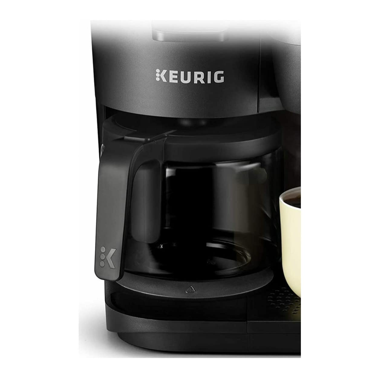 Keurig K-Duo Single Serve & Carafe Coffee Maker with Ground Coffee and 12 K-Cup Pods Bundle (3 Items) - Perfect for Home, Office and Entertaining