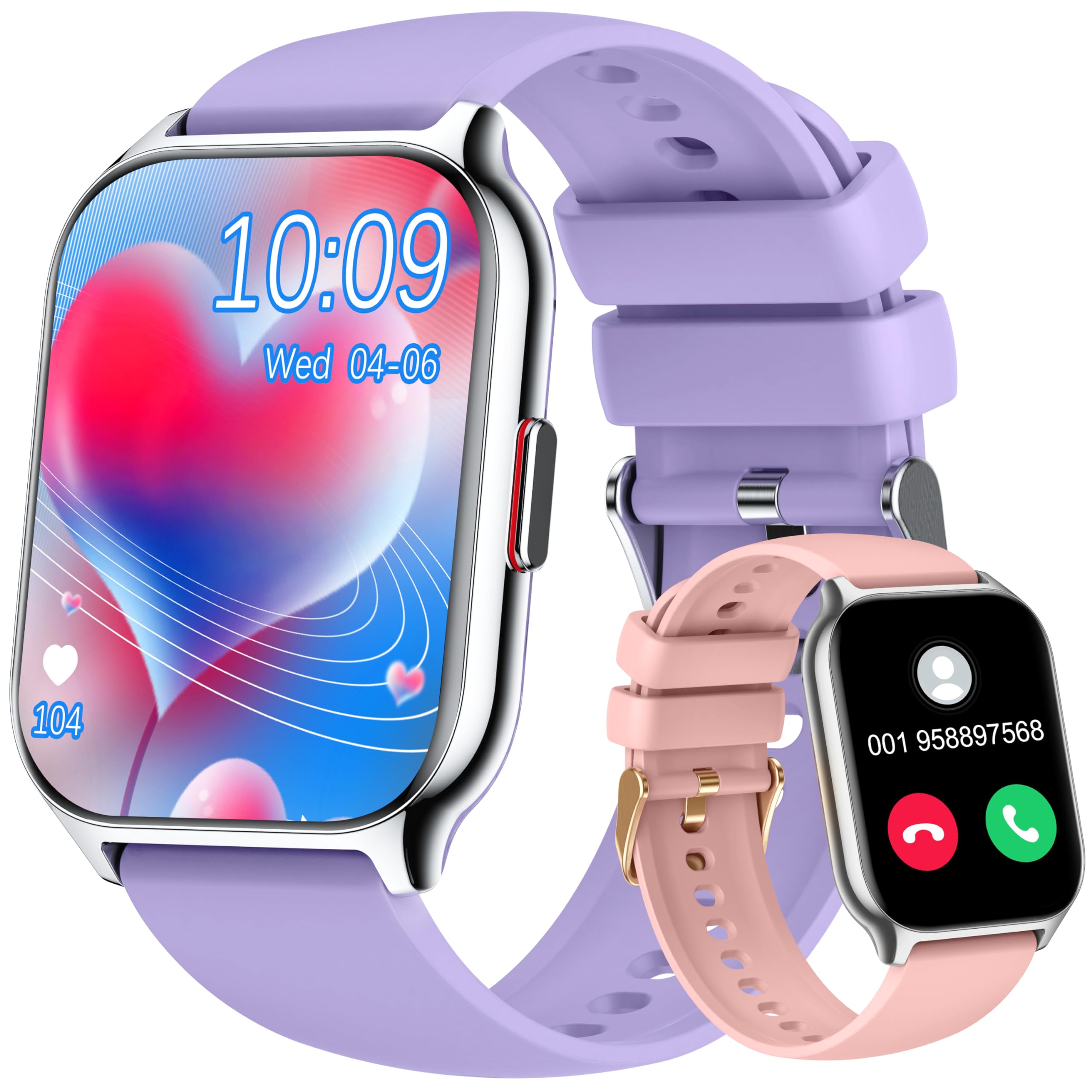 Smart Fitness Watch for Men & Women - Heart Rate, Blood Oxygen Monitor for Android & iOS - Perfect for Workouts & Daily Use