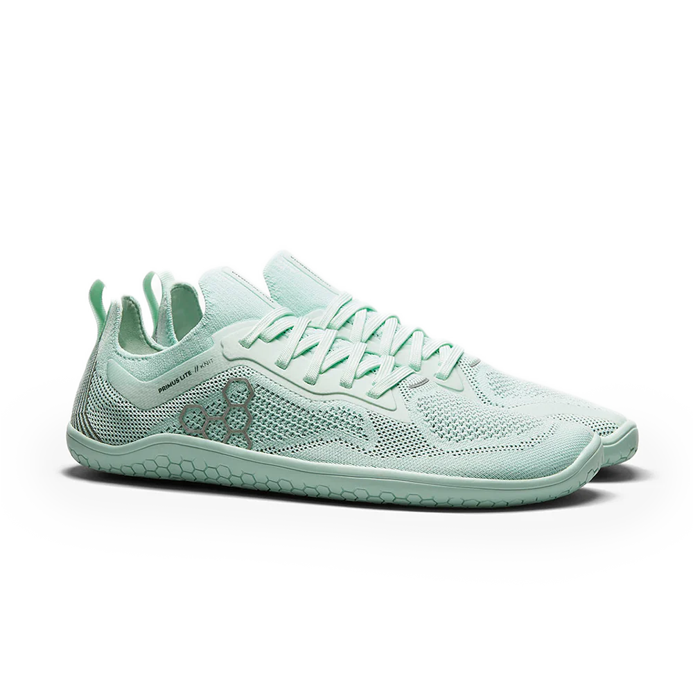 Vivobarefoot Primus Lite Knit Women's Barefoot Shoes - Lightweight & Breathable for Yoga, Running & Gym Workouts - Soothing Sea Color (On Sale)