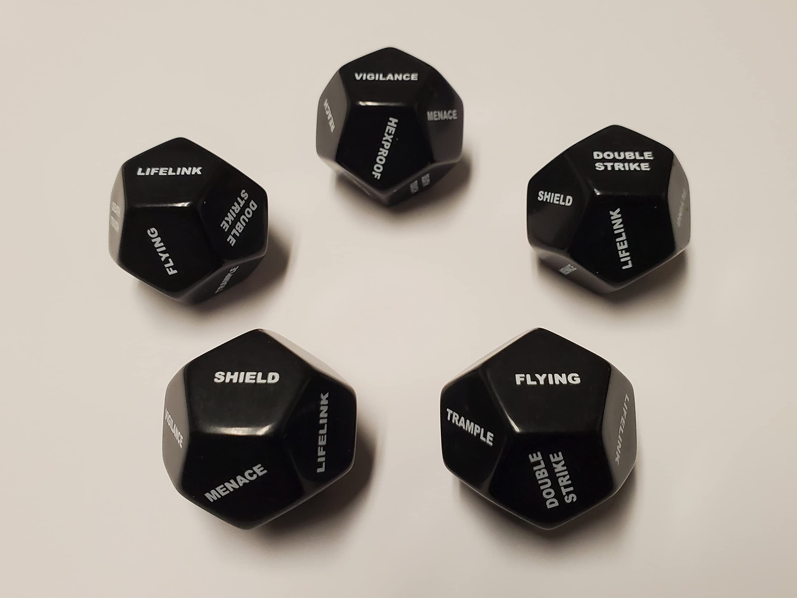 5X Deluxe 12-Sided Large Keyword Counters for MTG Ikoria: Lair of Behemoths Card Game - Perfect for Tracking Abilities in Magic: The Gathering Matches