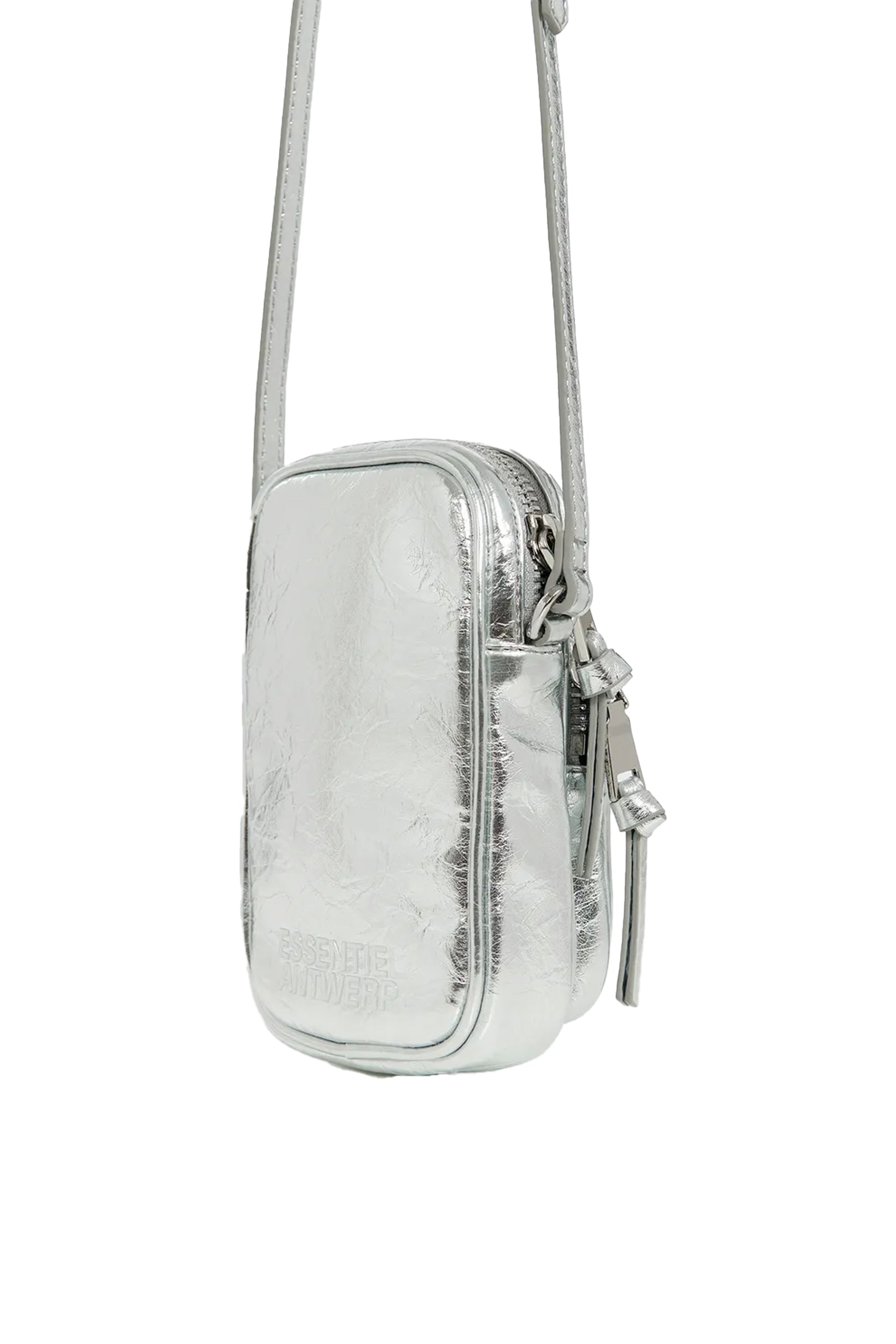 Essentiel Antwerp Flista Bag - Silver Crossbody Bag for Women | Fashionable & Trendy Handbag for Daily Use, Parties & Travel