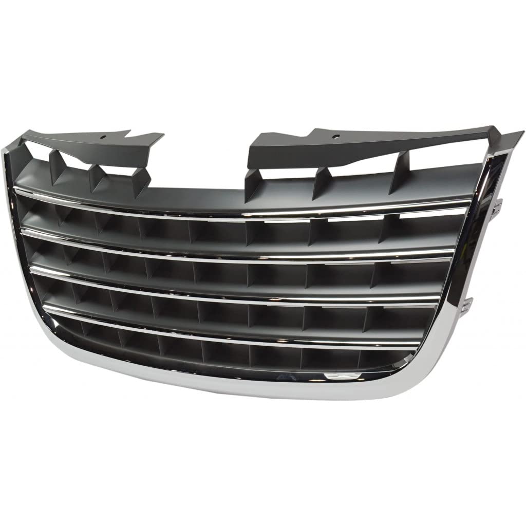 Chrysler Town & Country 2008-2010 Chrome Front Grille with Center Bar - Replacement Part CH1200309 & 5113228AA | Perfect for Car Restoration & Customization Projects