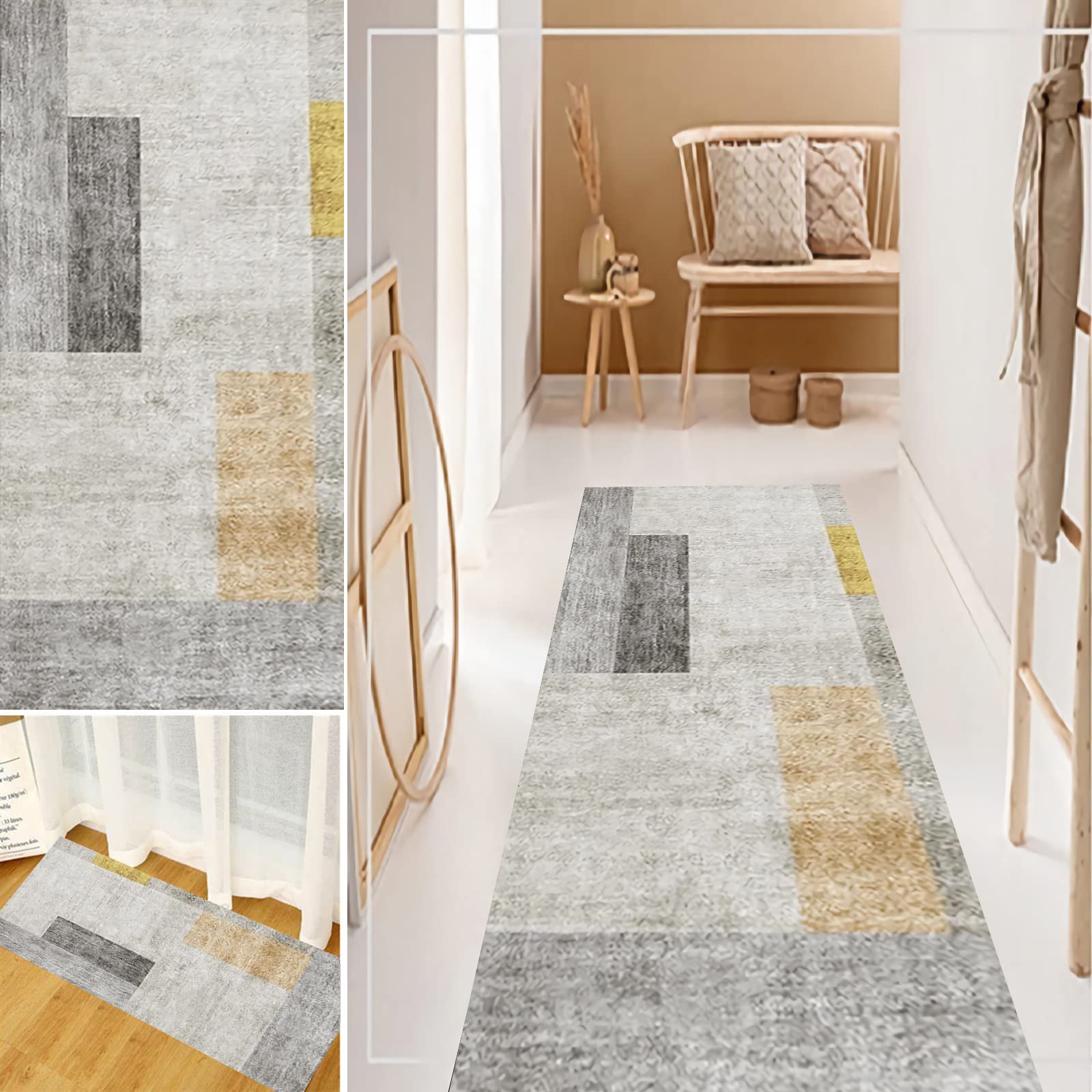 Non-Slip Washable Hallway Runner Rug 1'8
