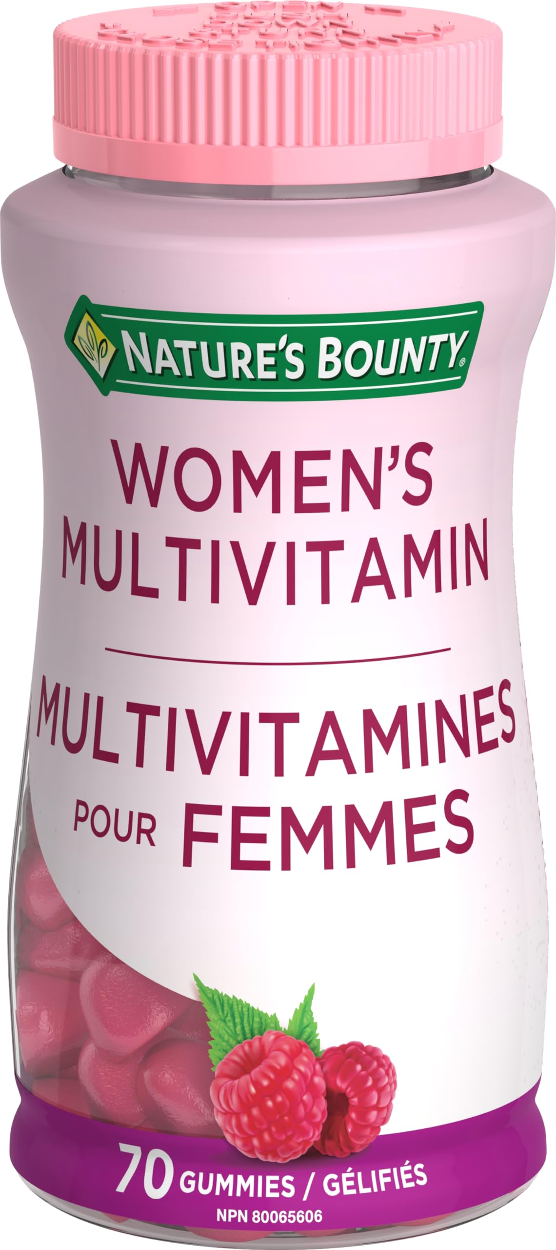 Nature's Bounty Women's Multivitamin Gummies - 70 Count | Essential Vitamins & Minerals for Women's Health | Daily Supplement for Energy, Immunity & Hair Growth | Perfect for Busy Lifestyles & On-the-Go Nutrition