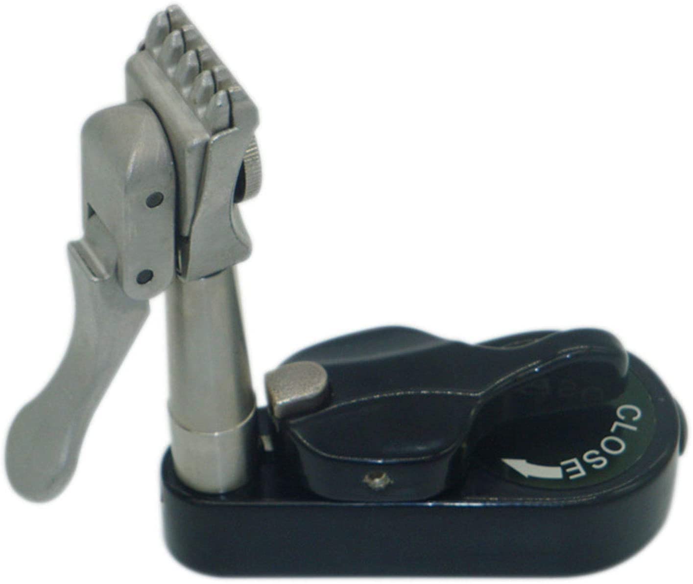 Professional Tennis & Badminton Racket Stringing Machine - 5 Tooth Stringing Clamp with 360° Rotating Base | Perfect for Home & Sports Club Racket Maintenance | Compatible with Drawstring Machines (Base Not Included)
