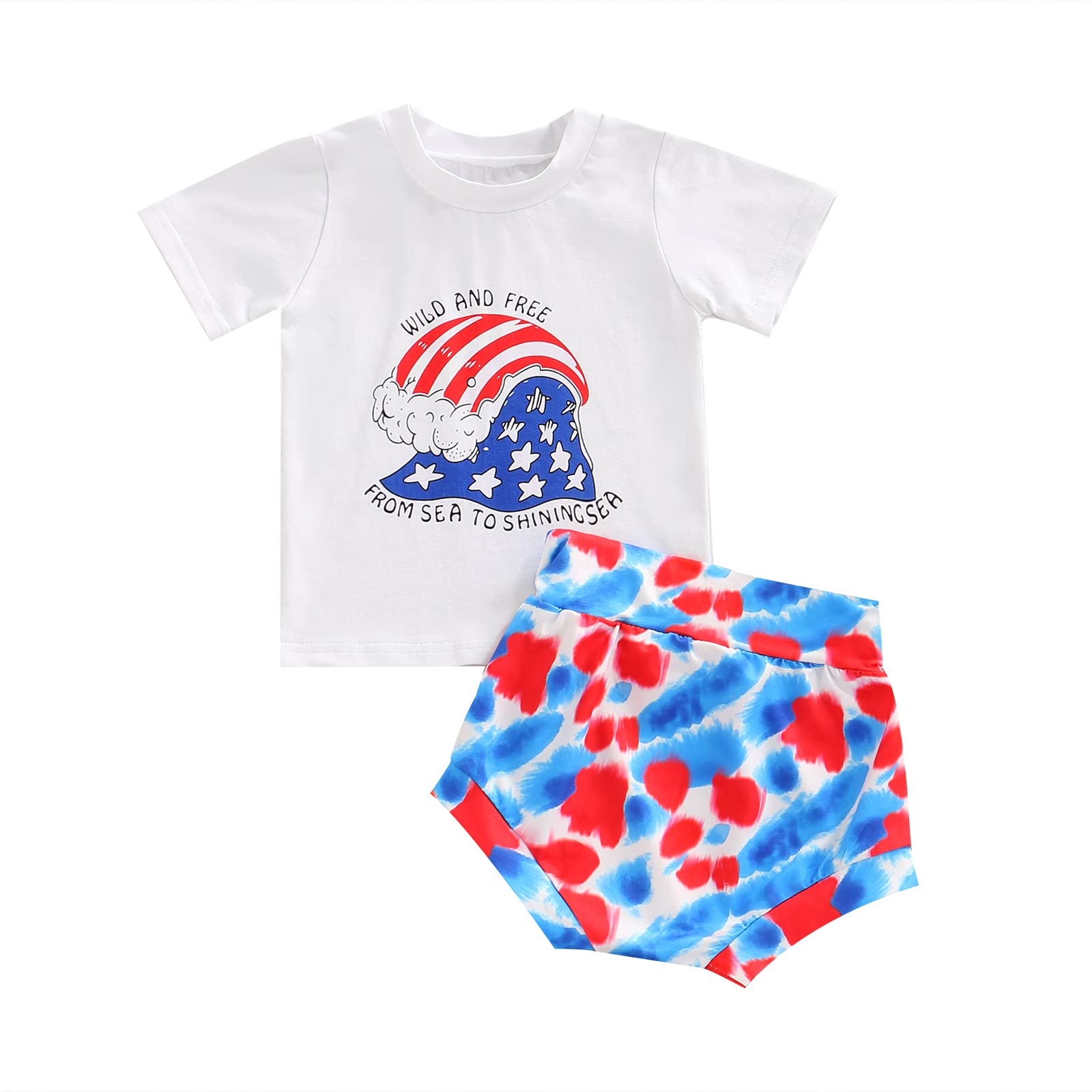 2Pcs Toddler Baby Boys 4th of July Outfit Set - Patriotic USA Flag Stripe Shorts & Summer Tank Tops Vest - Perfect for Independence Day Celebrations, Beach Outings & Family Photos