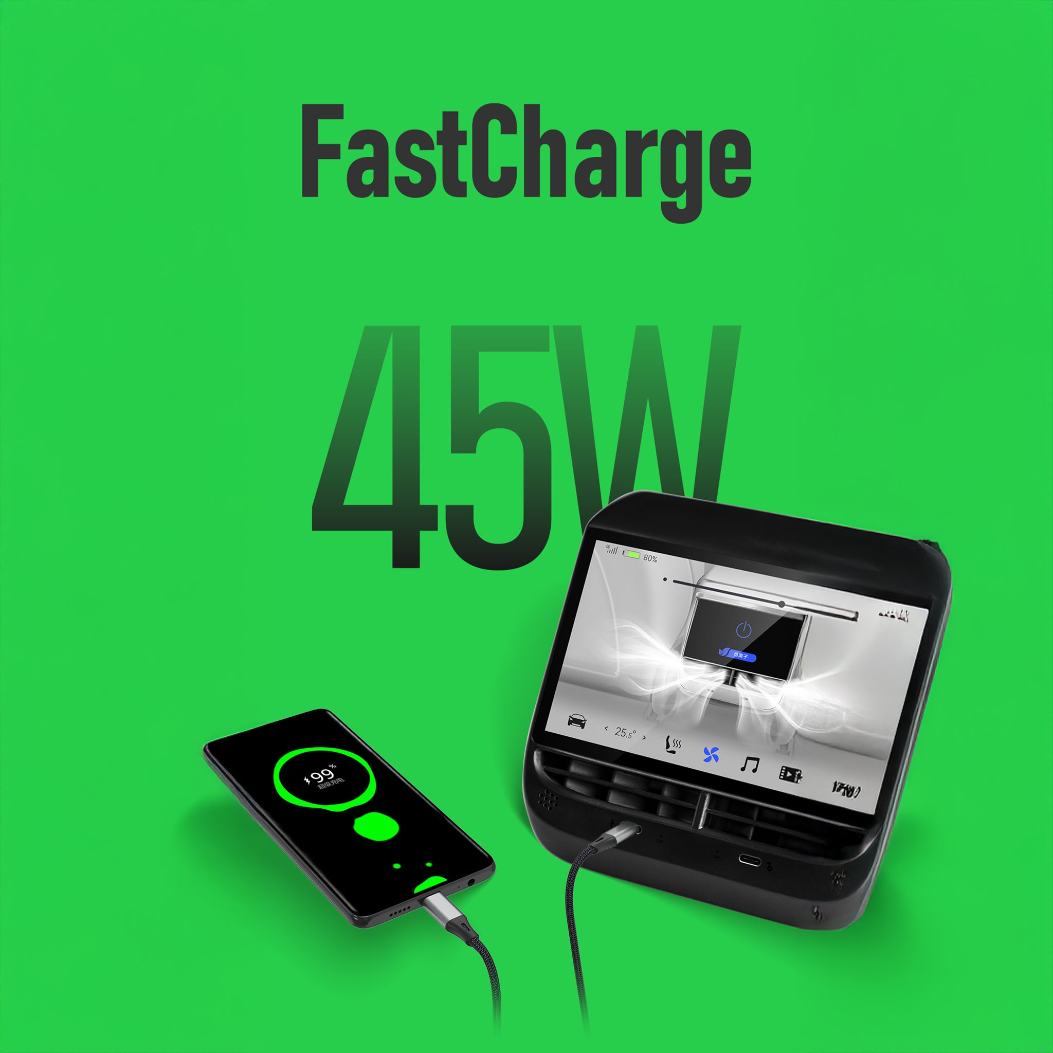 Tesla Model 3/Y Rear Touchscreen Display - Entertainment & Climate Control System | Seamless Integration for Backseat Passengers | Perfect for Road Trips & Family Travel