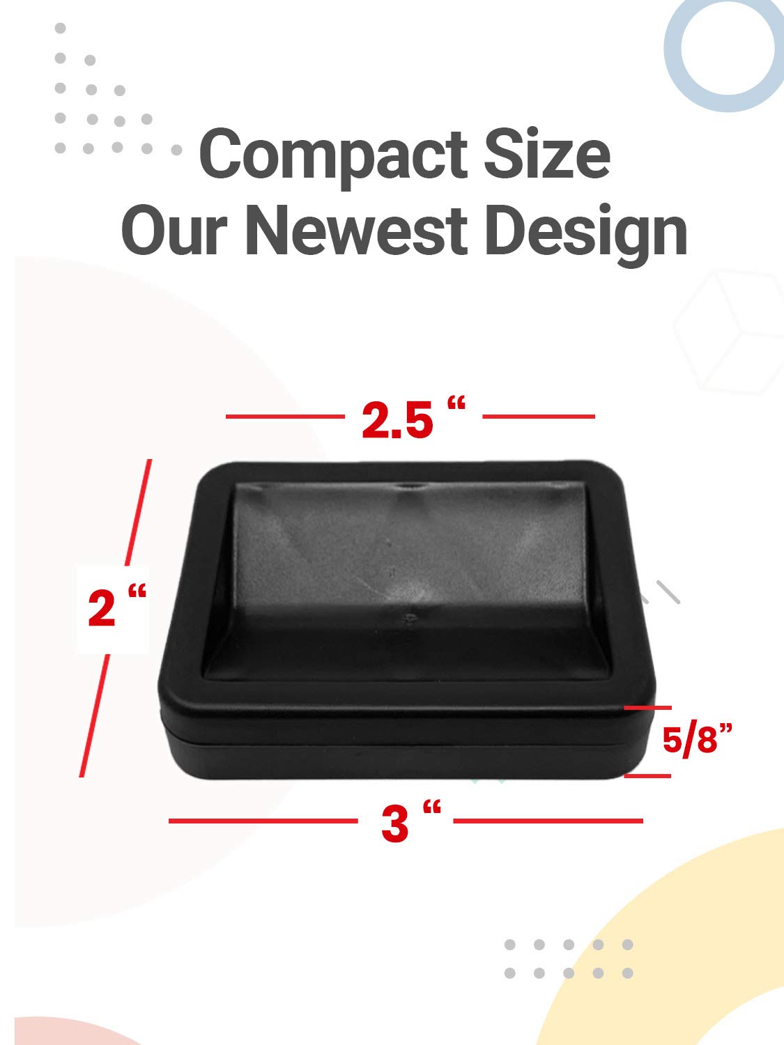 SlipToGrip Non-Slip Bed and Furniture Wheel Stoppers - 4 Pack Black Heavy Duty Anti-Slide Pads for Bed Frames, Sofas, Chairs & Rolling Furniture - Perfect for Hardwood Floors & Carpet Protection