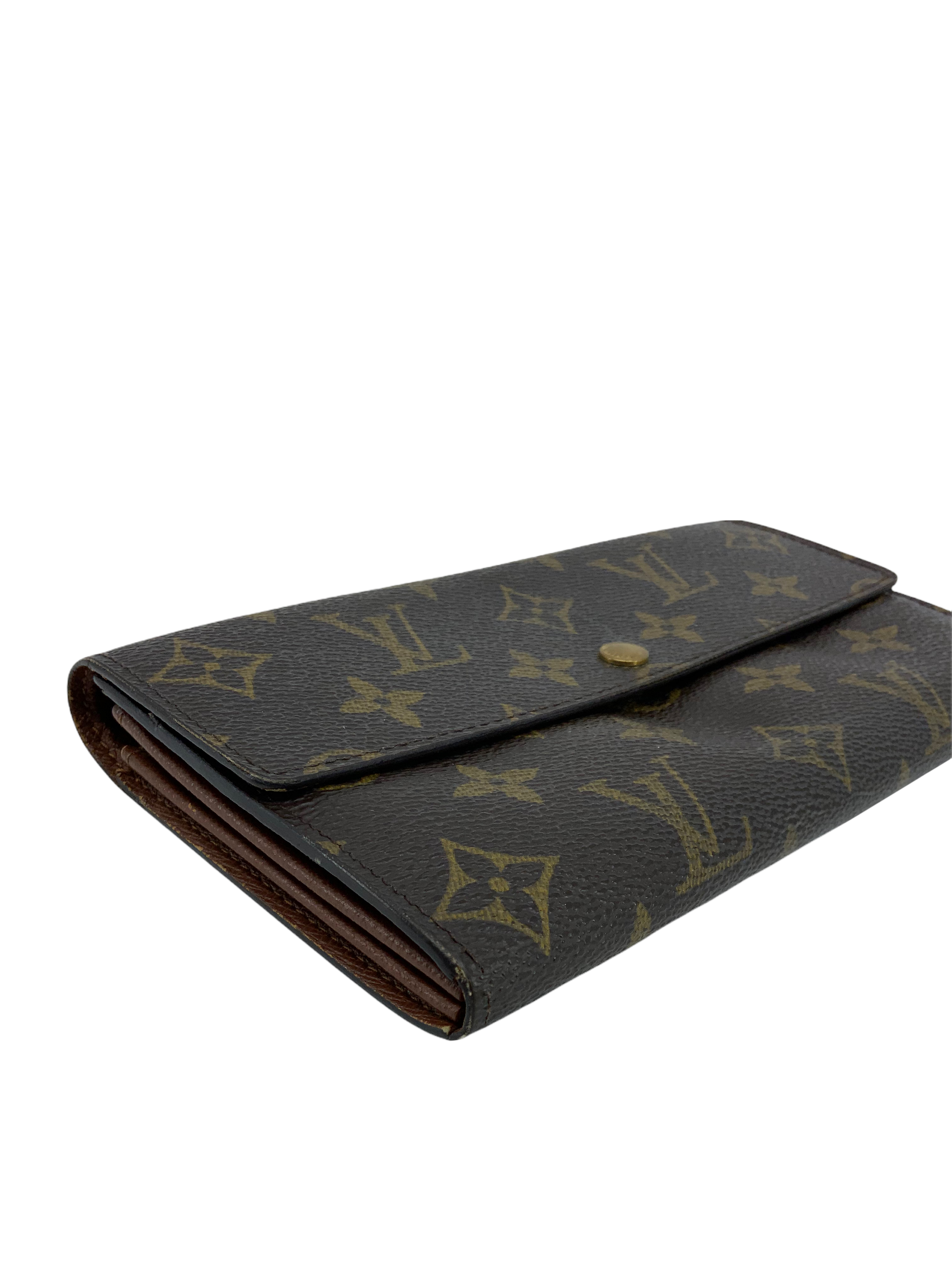 Authentic Louis Vuitton Monogram Canvas Long Flap Wallet for Women - Luxury Bifold Zip Around Purse Organizer - Perfect for Everyday Use, Travel & Gift Giving
