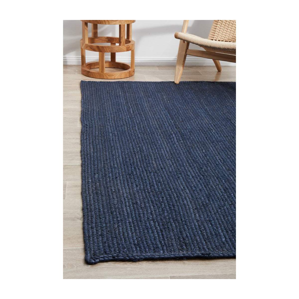 Bondi Rectangle Rug - Navy Blue Modern Area Rug for Living Room, Bedroom & Office - Soft & Durable Home Decor