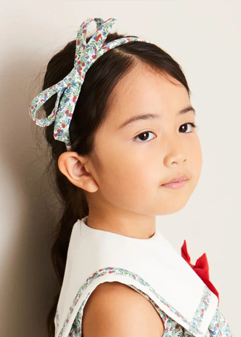 Evelyn Floral Trapeze Dress for Girls - Elegant Summer Party & Special Occasion Outfit