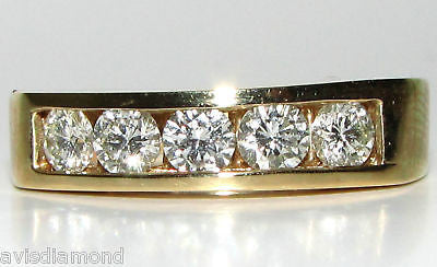 1.00ct Diamond Band Ring 14K Gold Classic Channel Setting - Elegant Wedding, Anniversary & Engagement Jewelry for Women