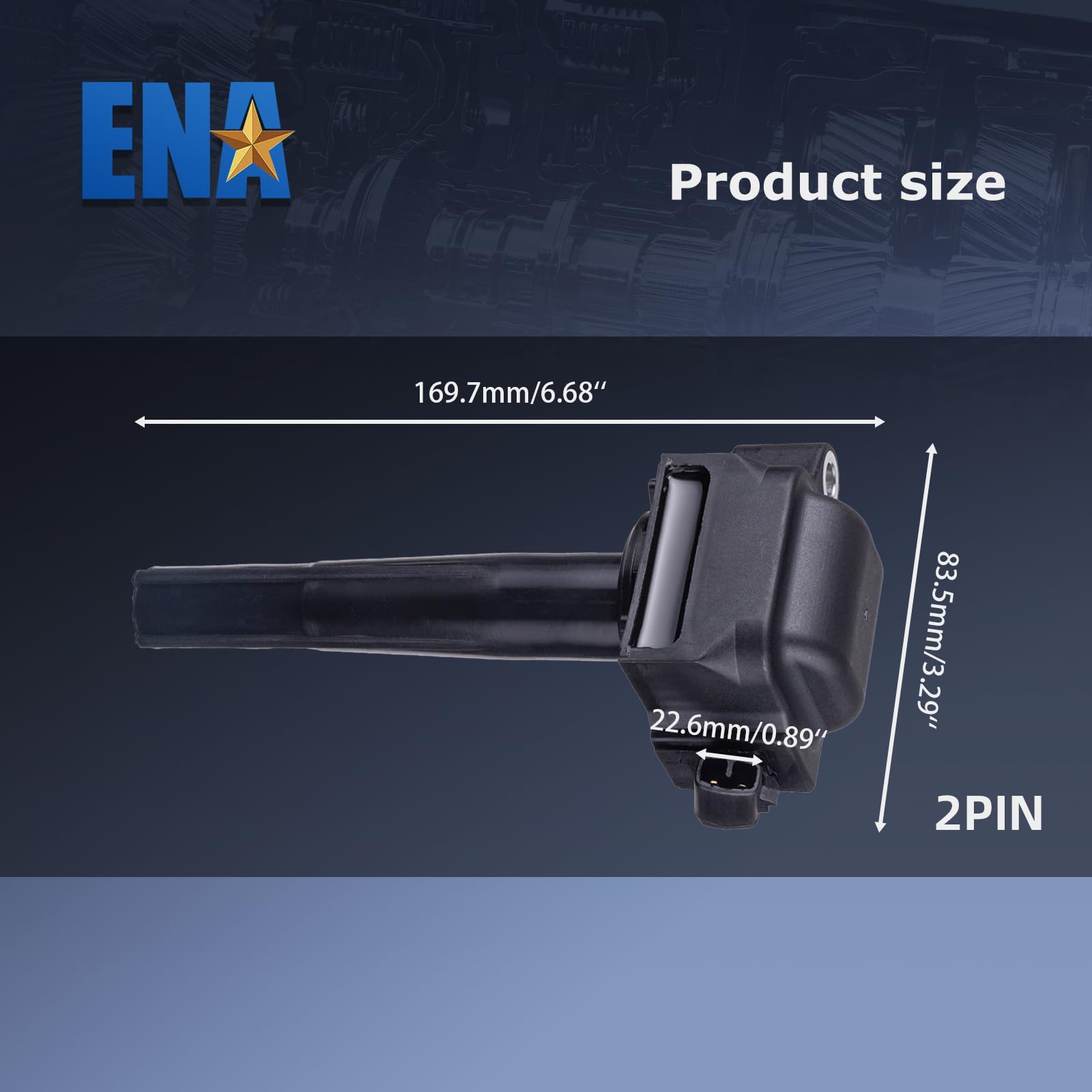 High Performance ENA Ignition Coil Pack Replacement for Toyota Lexus Solara Avalon Camry Sienna ES300 1996-2003 3.0L V6 - Compatible with UF155 9091902215 5C1488 IC267 - Perfect for Engine Tune-Up & Smooth Acceleration