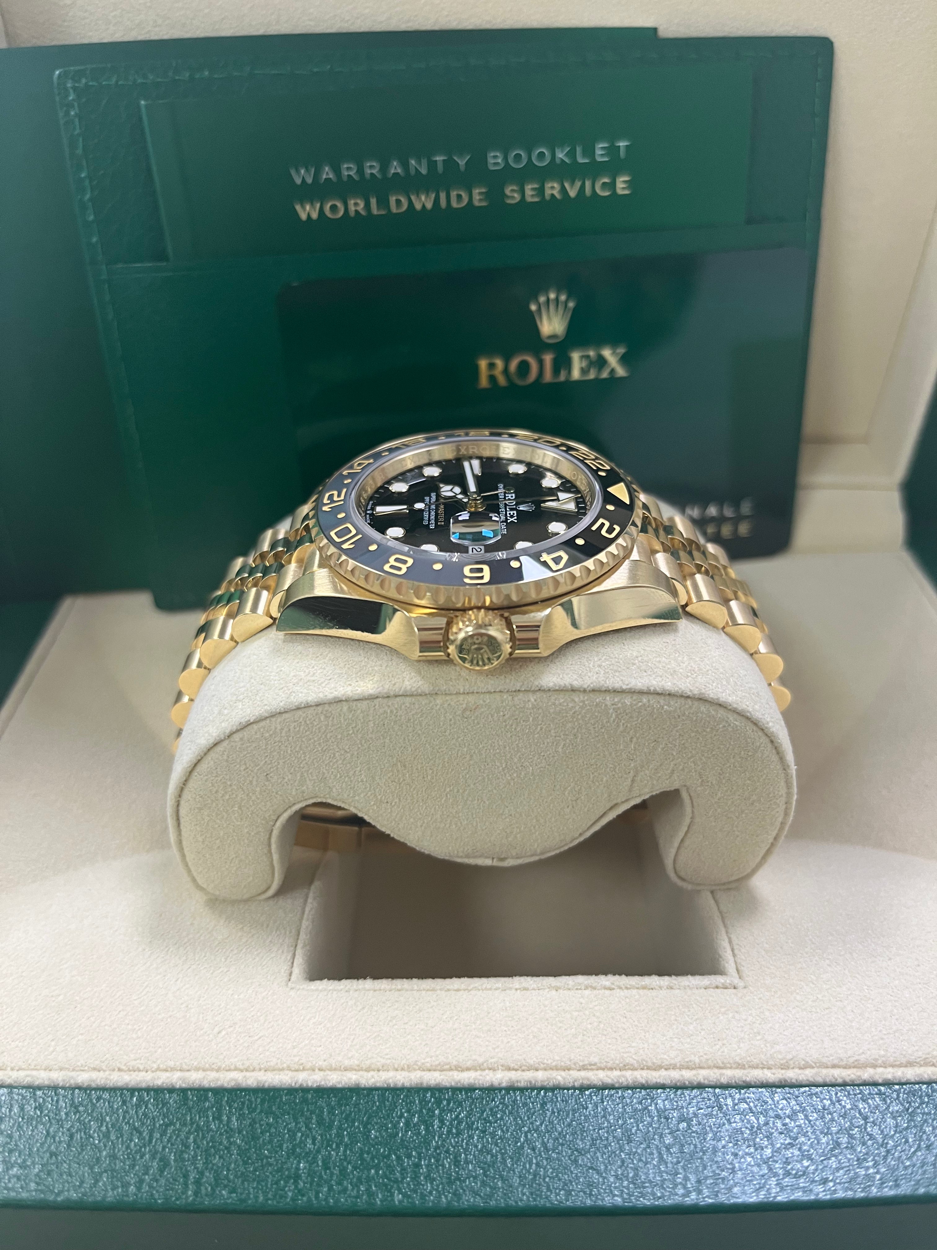 Rolex GMT-Master II 126718GRNR 2023 New Release - Luxury Men's Watch with Jubilee Bracelet & Black/Gray Bezel - Perfect for Travel, Business & Collectors
