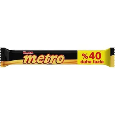 Ulker Metro Chocolate Bar - 50g Dark Milk Chocolate Snack for Office, Travel & Gifts | Premium Turkish Chocolate Treat