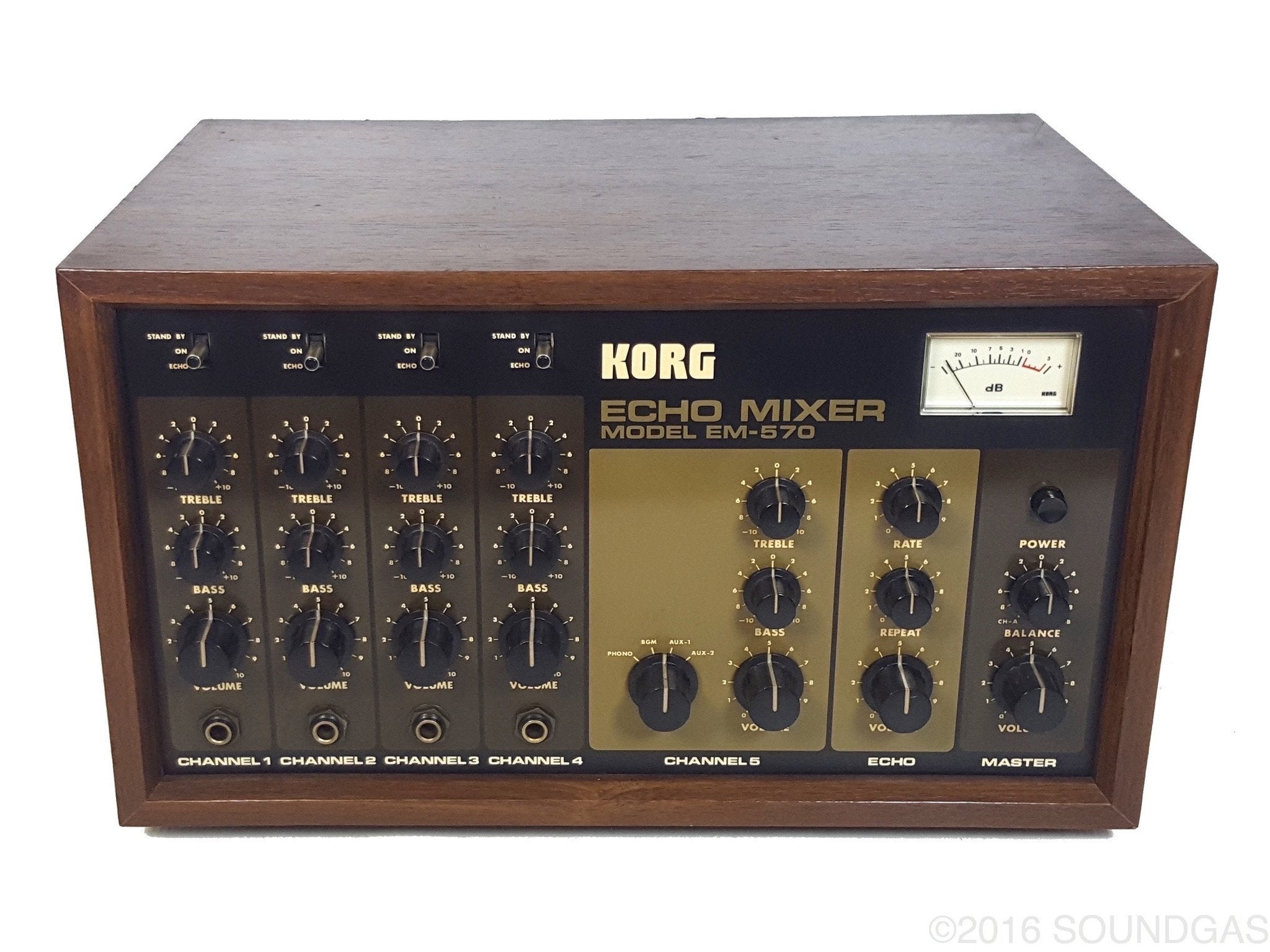 Korg EM 570 Echo Mixer with MN3005 Delay Chip - Vintage Analog Effects Pedal for Guitar, Studio & Live Performances