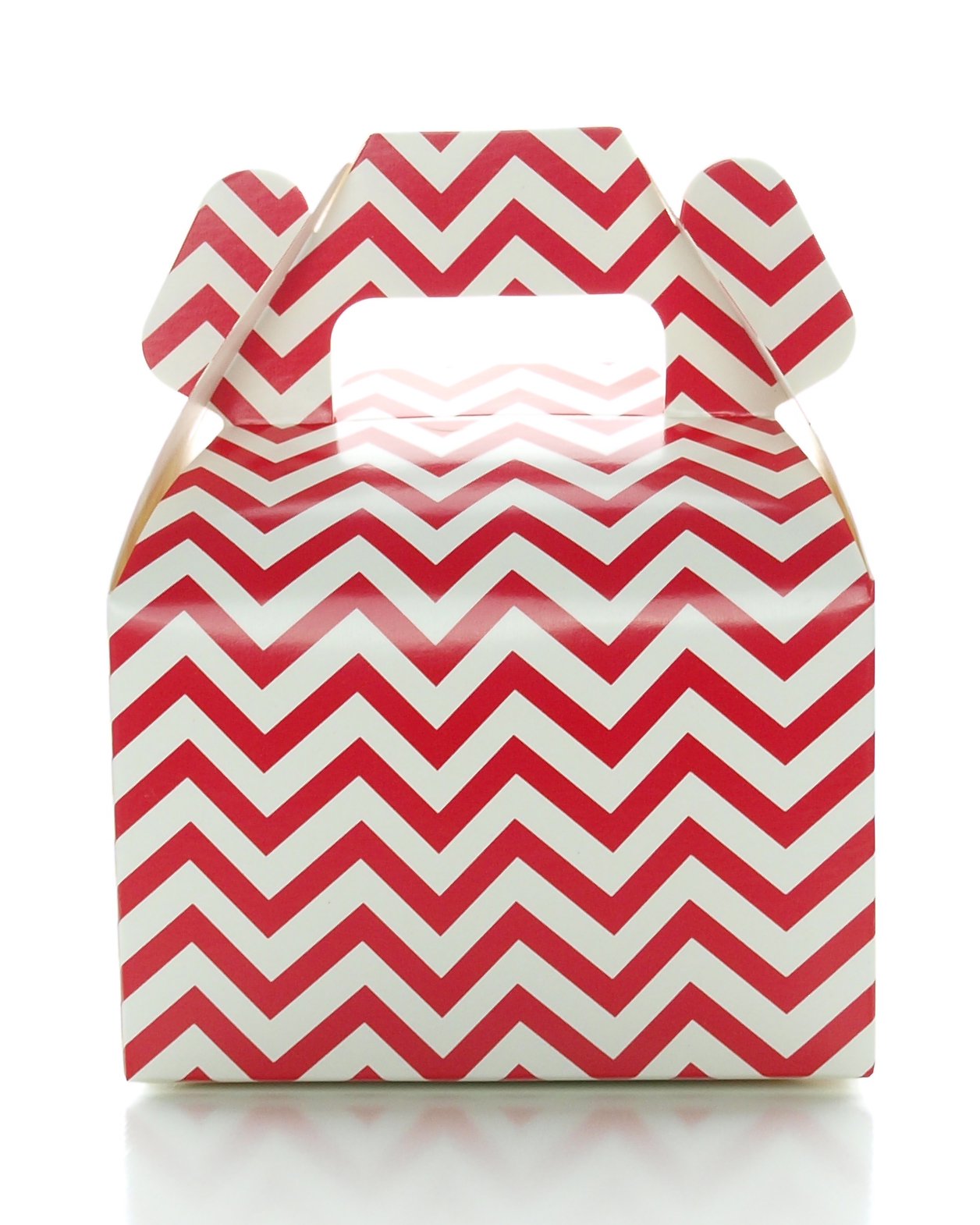 12 Pack Mini Red Chevron Wedding Candy Boxes - Elegant Party Favors for Weddings, Birthdays & Christmas Treats | Perfect for Candy, Gifts & Party Supplies