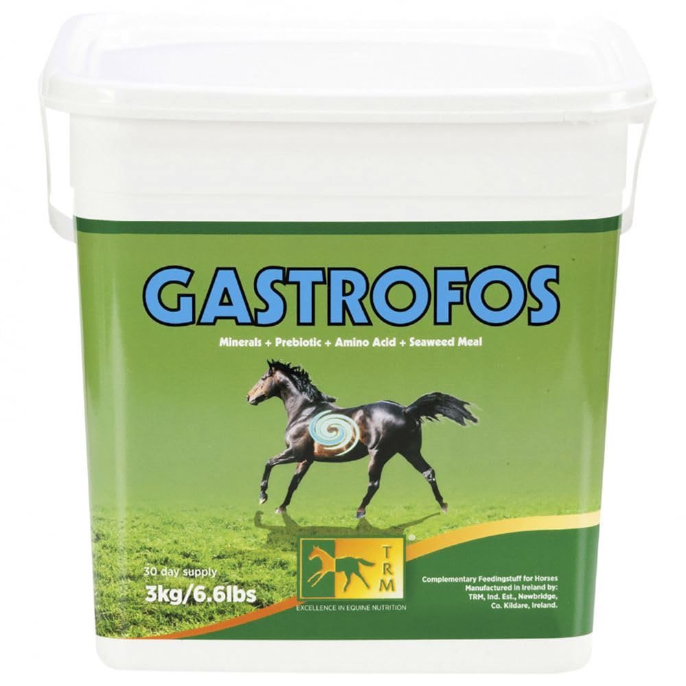TRM Gastrofos Horse Digestive Supplement for Ulcers & Acid Reflux - Stomach Acid Neutralizer for Healthy Digestion | 6.6 lb (3kg) | Ideal for Performance Horses, Senior Horses & Stress-Related Digestive Issues