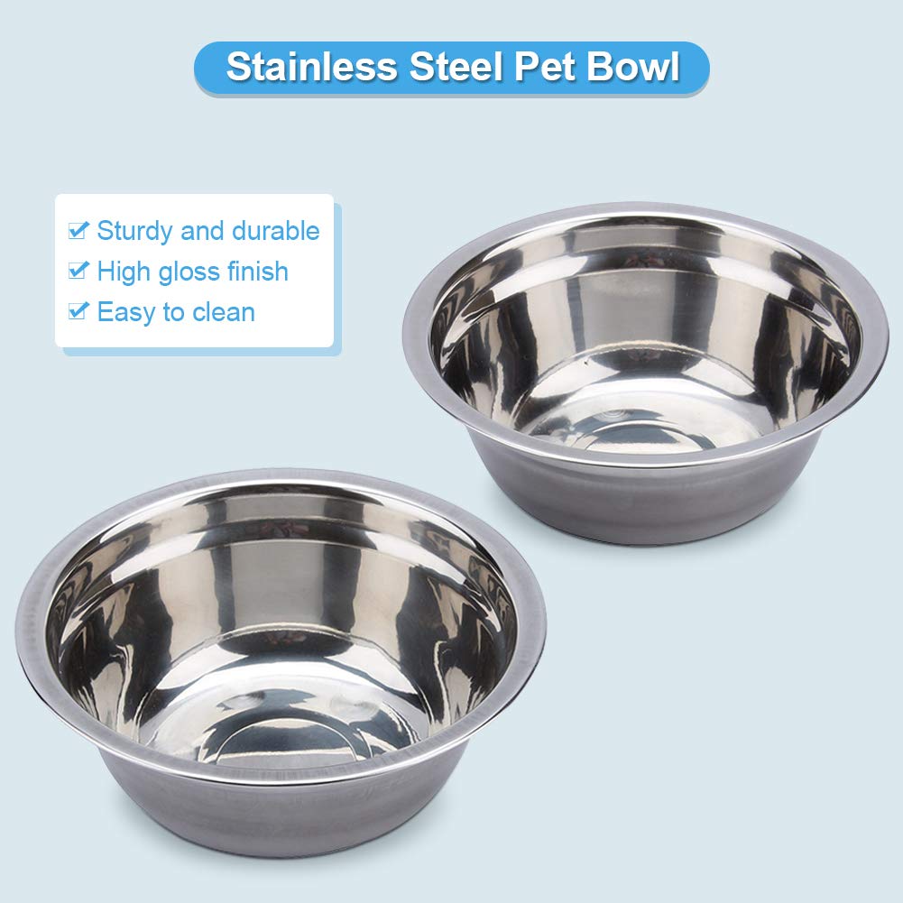 Stainless Steel Elevated Pet Feeder Bowls for Dogs & Cats - Retro Iron Stand Double Diner with Shelf - Perfect for Small & Medium Pets - Ideal for Home, Kitchen, or Outdoor Use