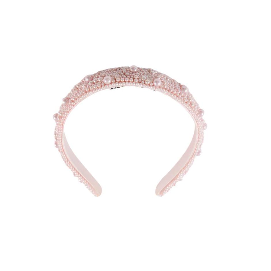 Floral Pearl Mix Headband for Women - Elegant Hair Accessories for Weddings, Parties & Special Occasions