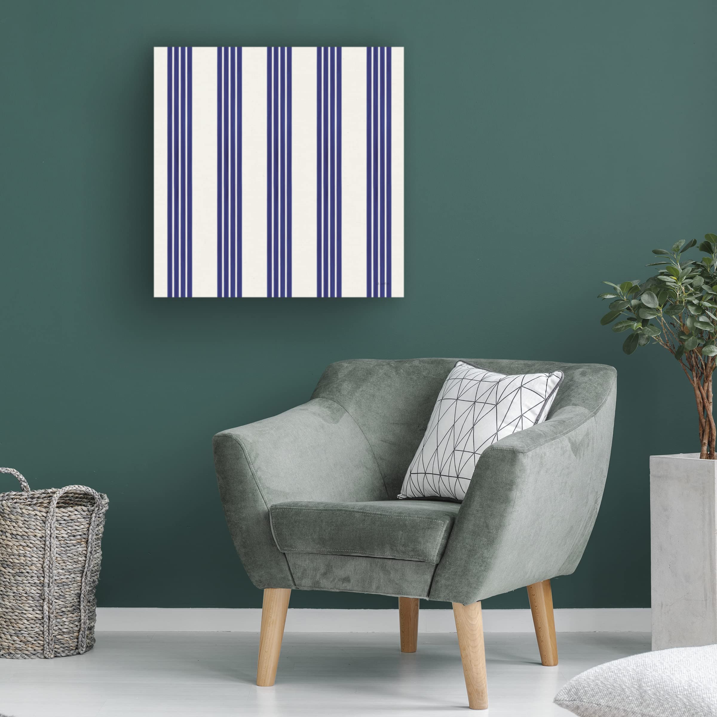 James Wiens 'Beach Time Pattern IIA' Canvas Wall Art Print - Coastal Decor for Living Room, Bedroom & Office - Modern Seascape Painting for Home & Office Decor