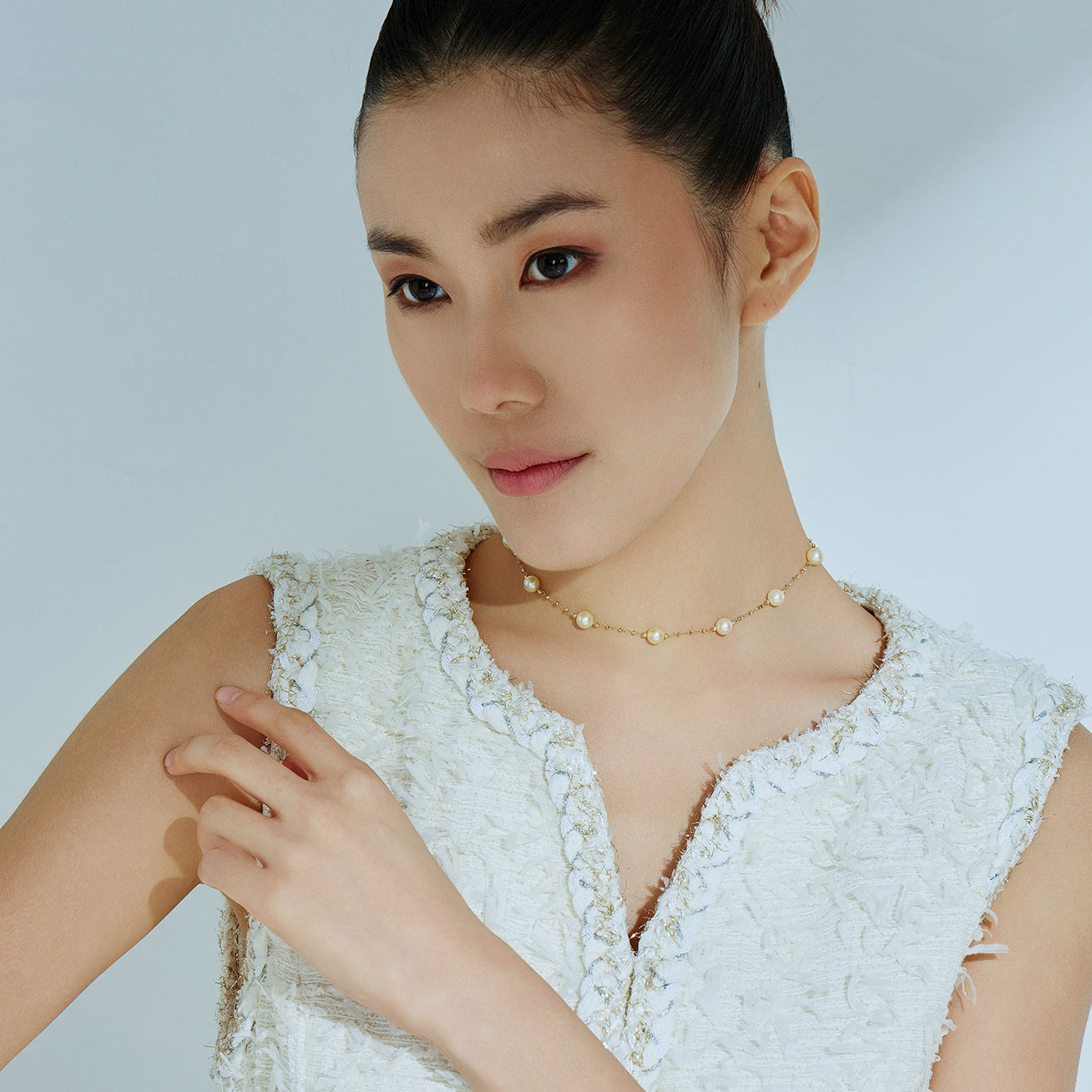 18K Solid Gold Akoya Pearl Necklace for Women - Elegant & Timeless Jewelry Gift for Wedding, Anniversary & Special Occasions