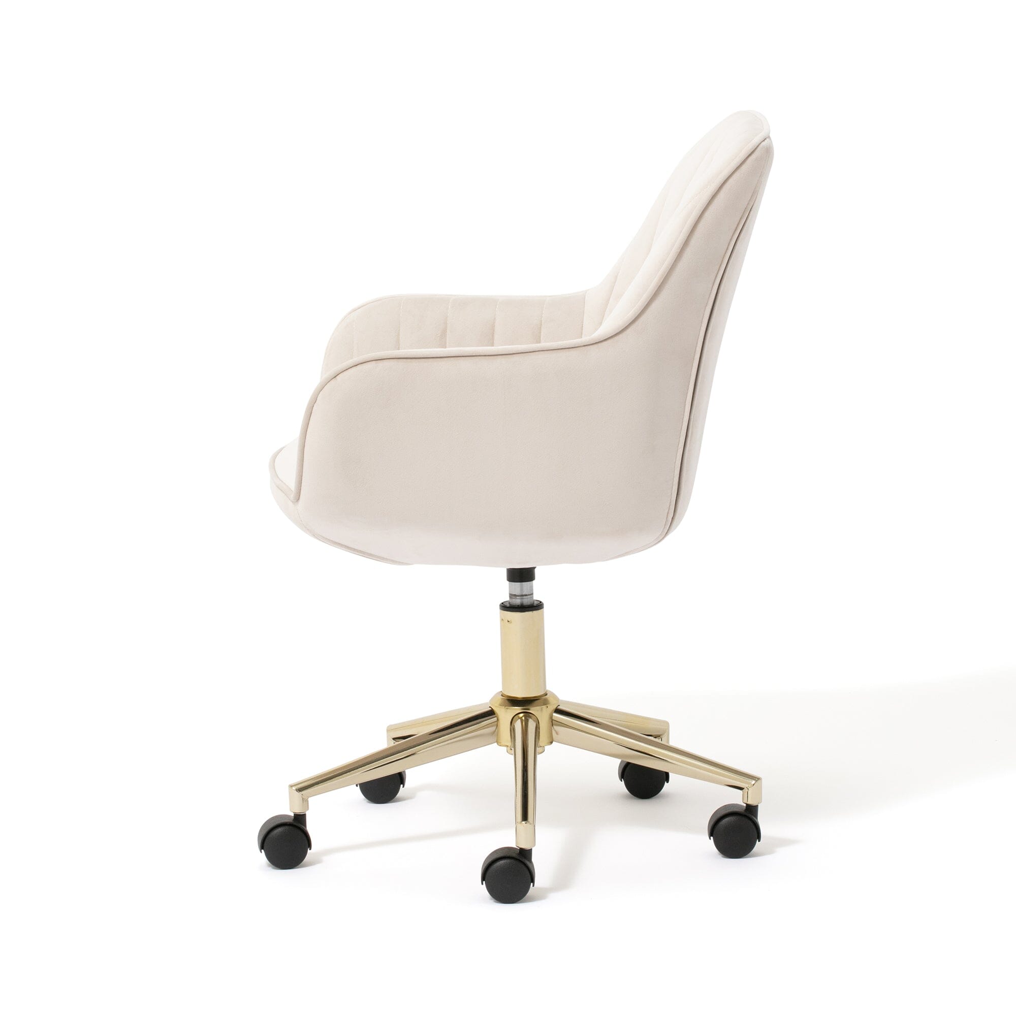 Eldorado Ergonomic Office Desk Chair - Light Beige Fabric - Comfortable Computer Chair for Home & Office Workspace - Perfect for Long Hours Sitting & Remote Work