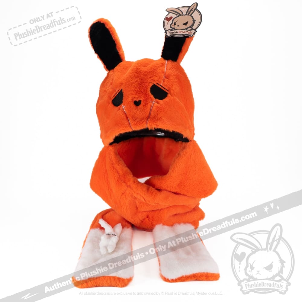 Scoodie Dreadful Anxiety Rabbit Scarf Hoodie - Soft Comfort Wear for Stress Relief, Cute Animal Design - Perfect for Winter Warmth, Anxiety Support & Cozy Lounging