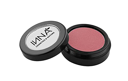 100% Natural Vegan Blush - Gluten Free, Paraben Free, Oil-Free Mineral Makeup | Cruelty-Free & Made in Canada | 3g (Fantastic Rose, Shimmering Pink) | Perfect for Everyday Wear & Special Occasions