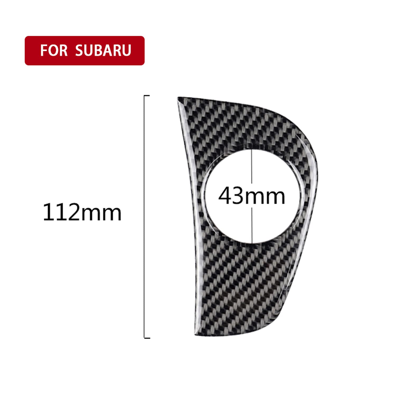 Real Carbon Fiber Key Hole Cover for Subaru WRX/WRX STI 2015-2021 - Premium Car Accessory (1pc) - Protect & Enhance Your Vehicle's Appearance