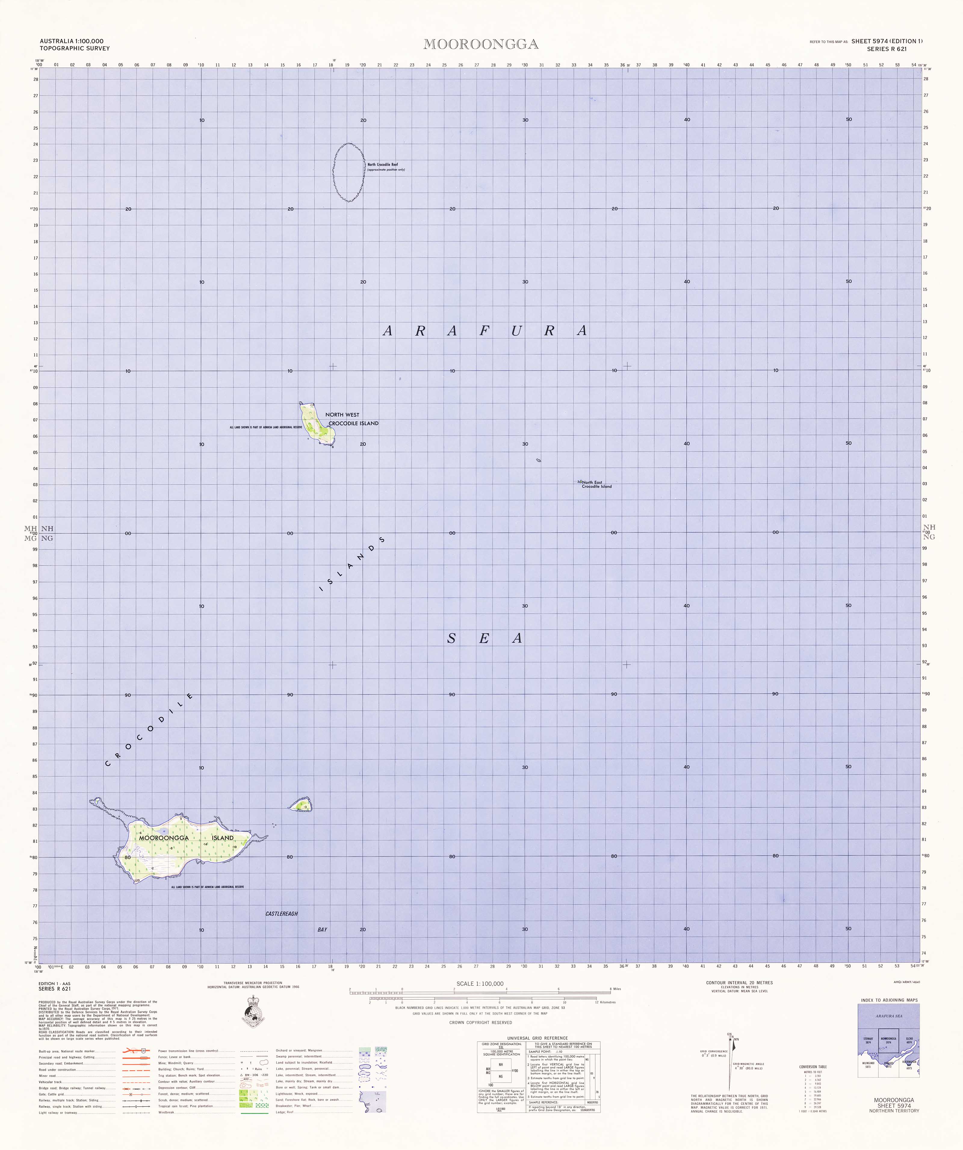5974 Mooroongga 1:100,000 Scale Topographic Map - Hiking, Camping & Outdoor Adventure Navigation
