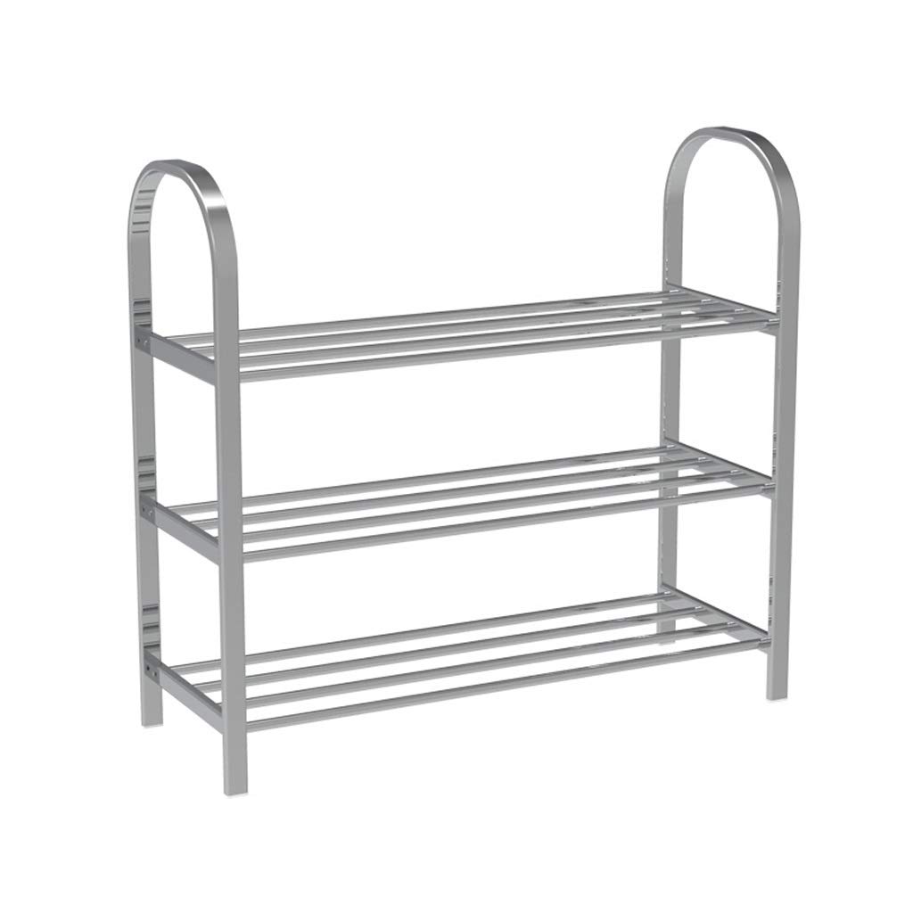 Stainless Steel Shoe Rack Organizer - 5-Tier Multi-Layer Storage Shelf for Shoes, Boots & Accessories | Durable Metal Shoe Cabinet for Entryway, Closet & Bedroom Organization (Small Size)