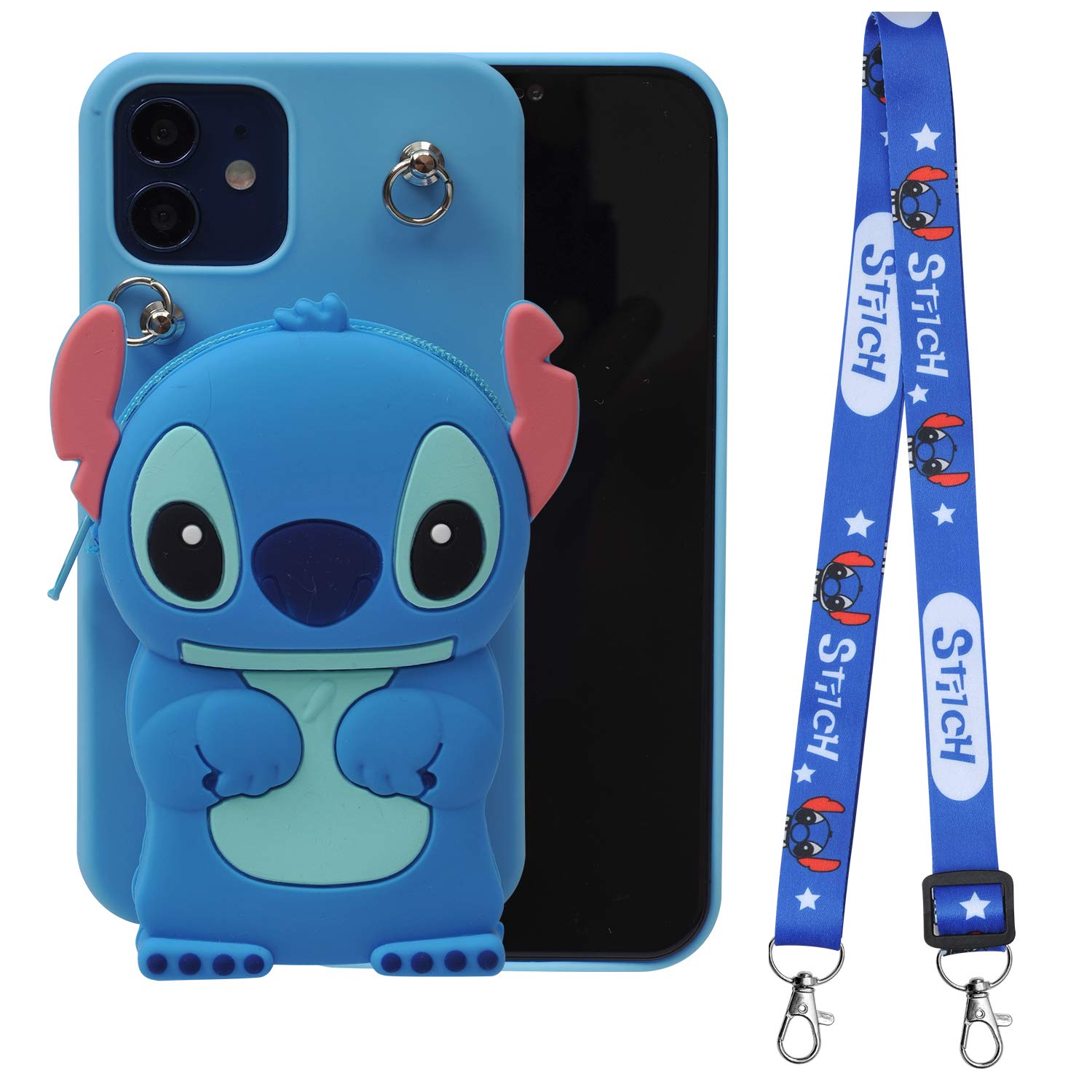 Cute Stitch Cartoon Soft Silicone Case for iPhone 12 Pro Max 6.7