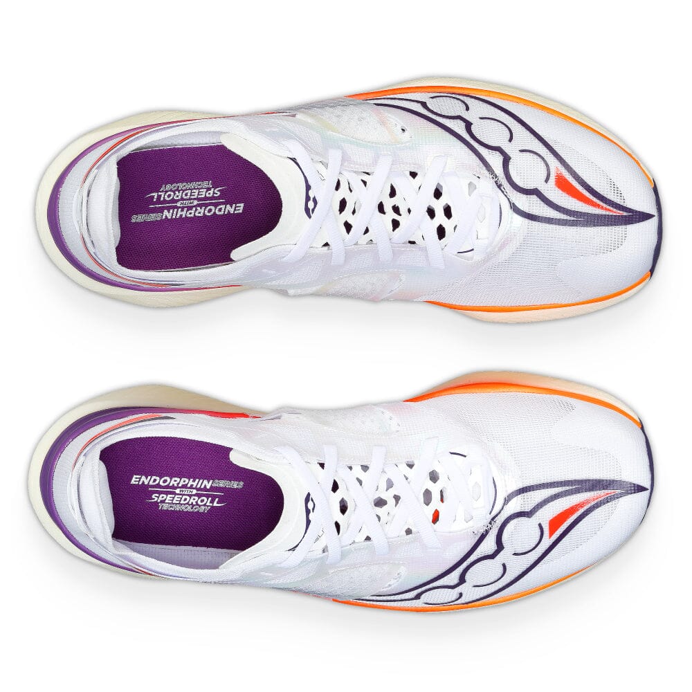 Saucony Men's Endorphin Elite Running Shoes - Lightweight Carbon Fiber Racing Sneakers for Marathon & Road Running | Perfect for Competitive Runners & Speed Training