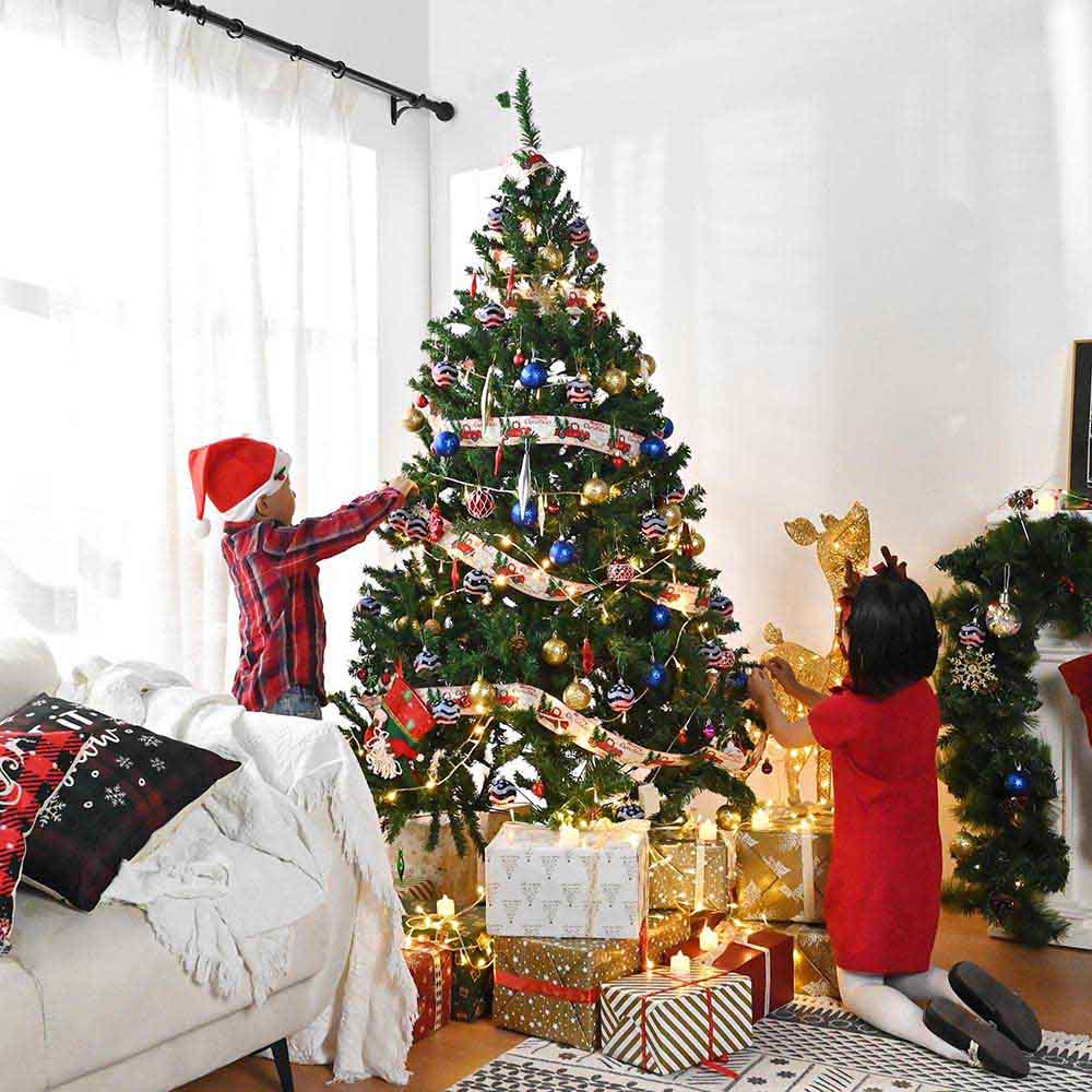 7.5 ft Realistic Artificial Christmas Tree - Premium Holiday Home Decor for Living Room, Bedroom, Office & Party | TheLAShop